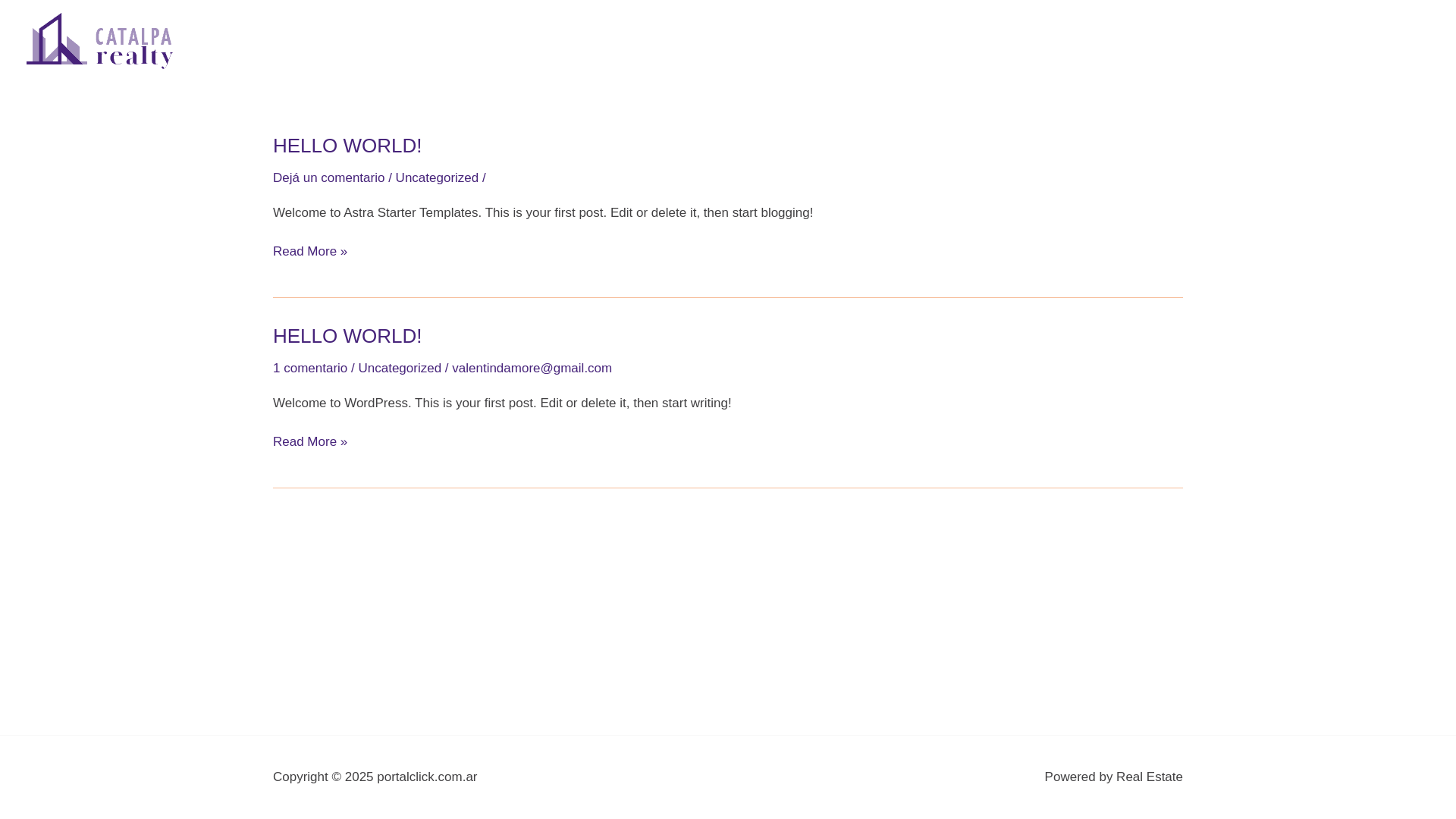 website screenshot of https://portalclick.com.ar/