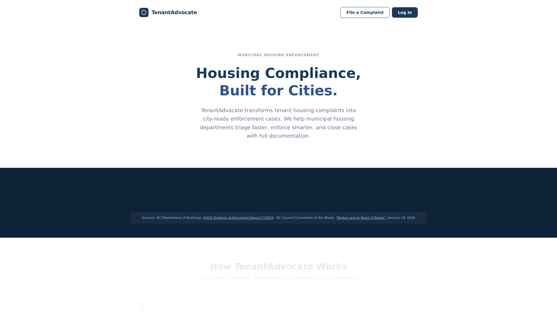 website screenshot of https://tenantadvocate.io/