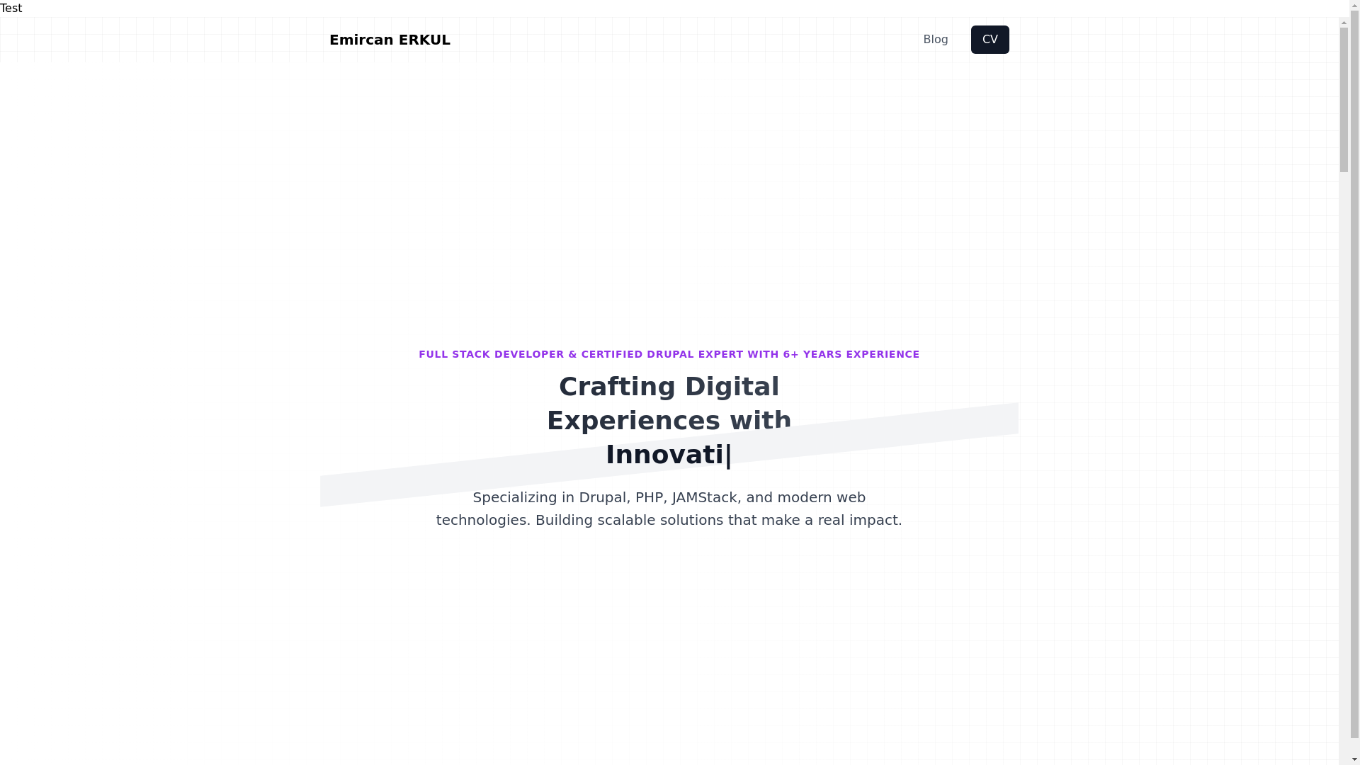 website screenshot of https://emircanerkul.pages.dev/