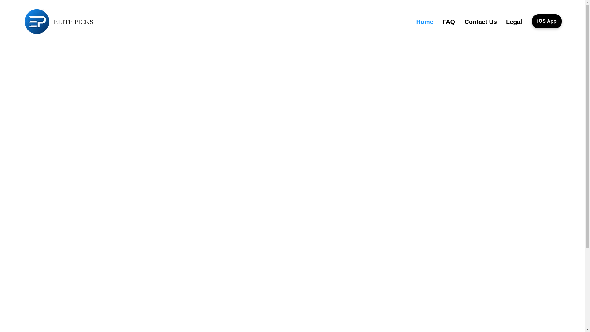 website screenshot of https://elitepicks.ai/