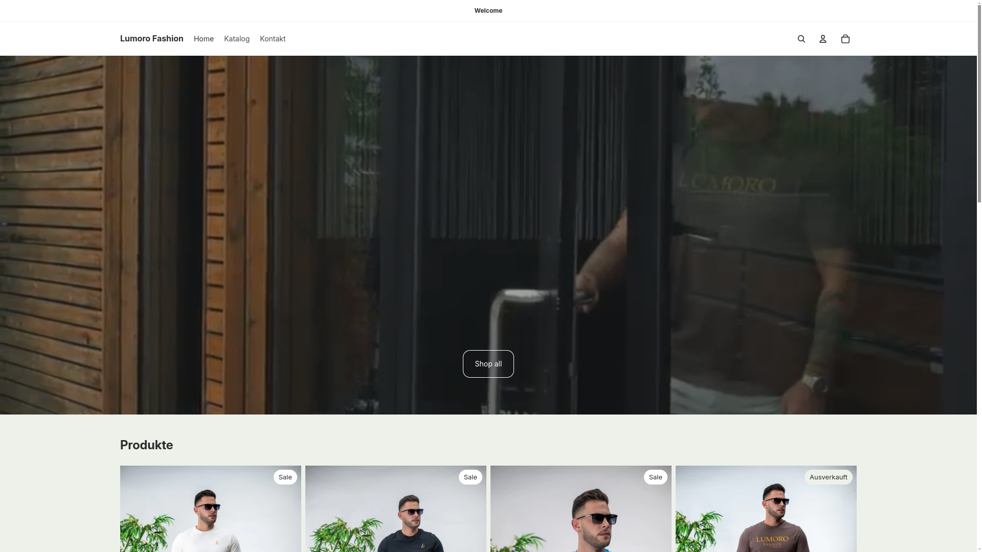 website screenshot of https://lumorofashion.com/