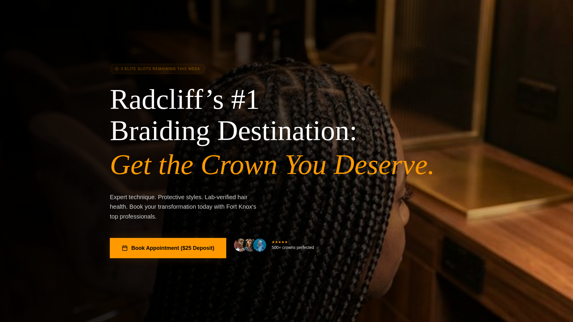 website screenshot of https://fh-hairbraiding.pages.dev/