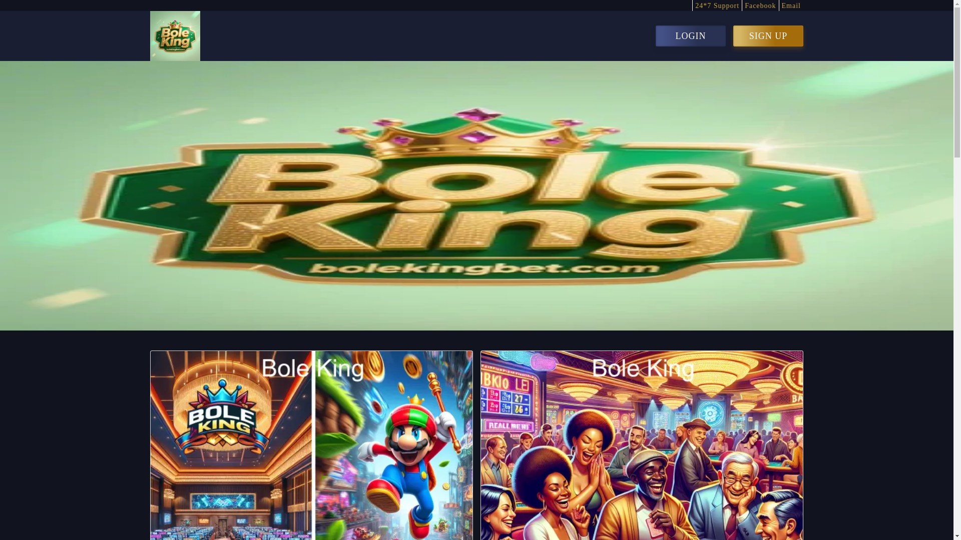 website screenshot of https://bolekingbet.com/