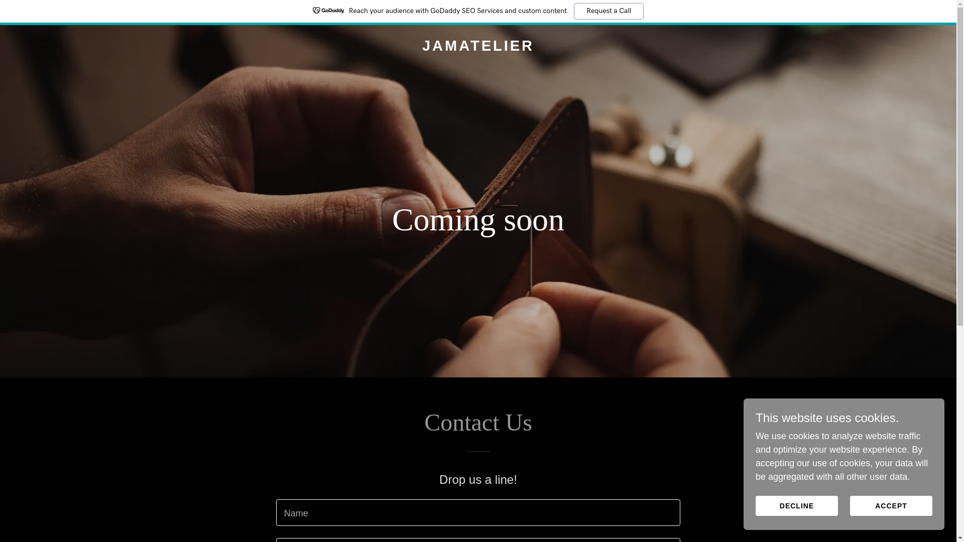 website screenshot of https://jamatelier.shop/