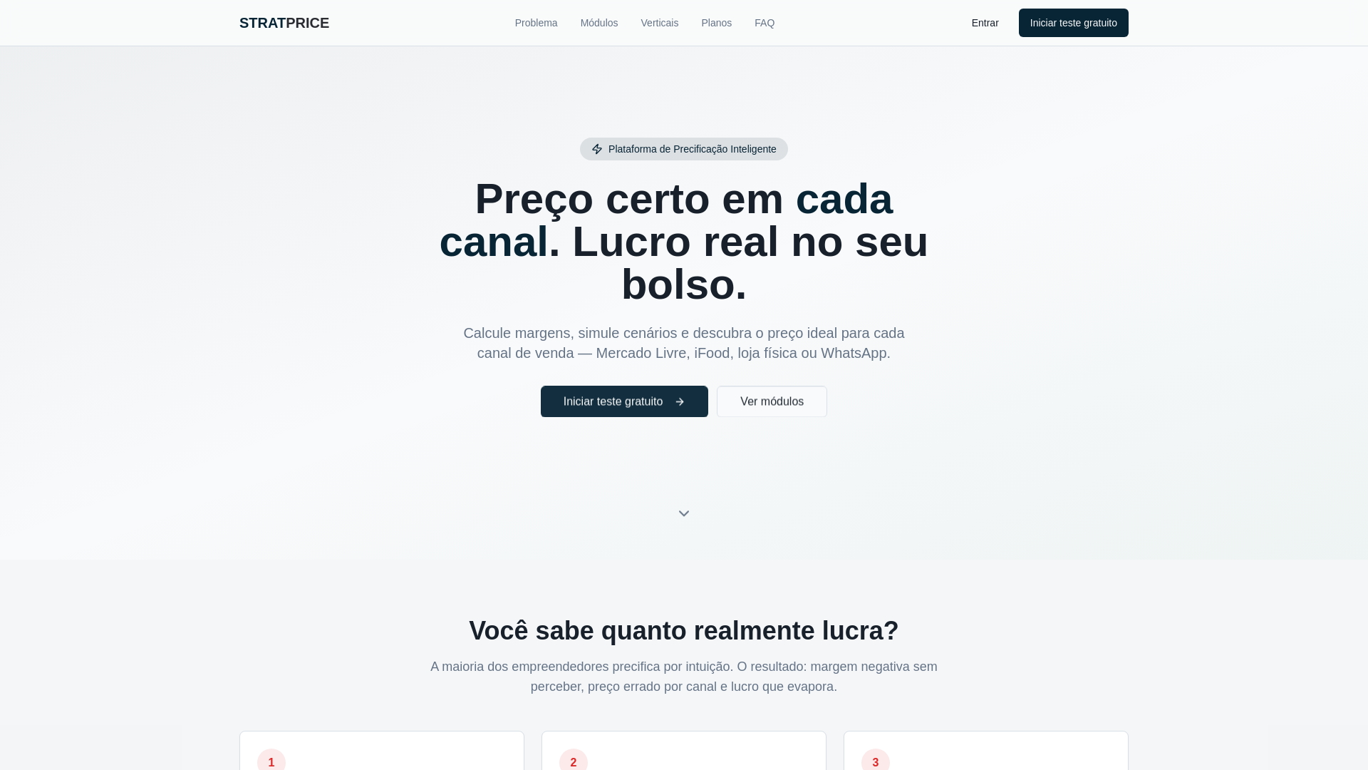 website screenshot of https://stratprice.com.br