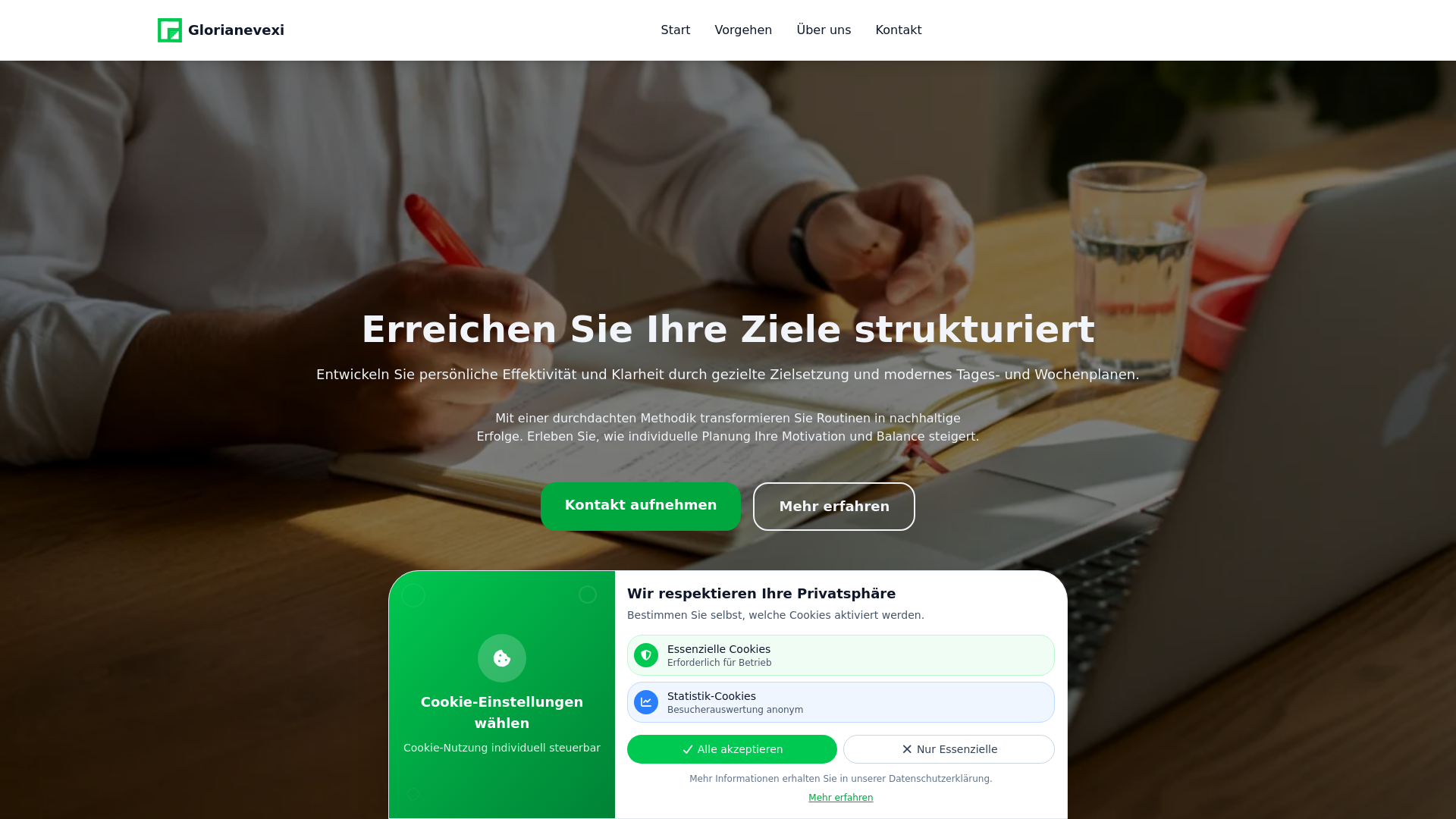 website screenshot of https://glorianevexi.sbs/