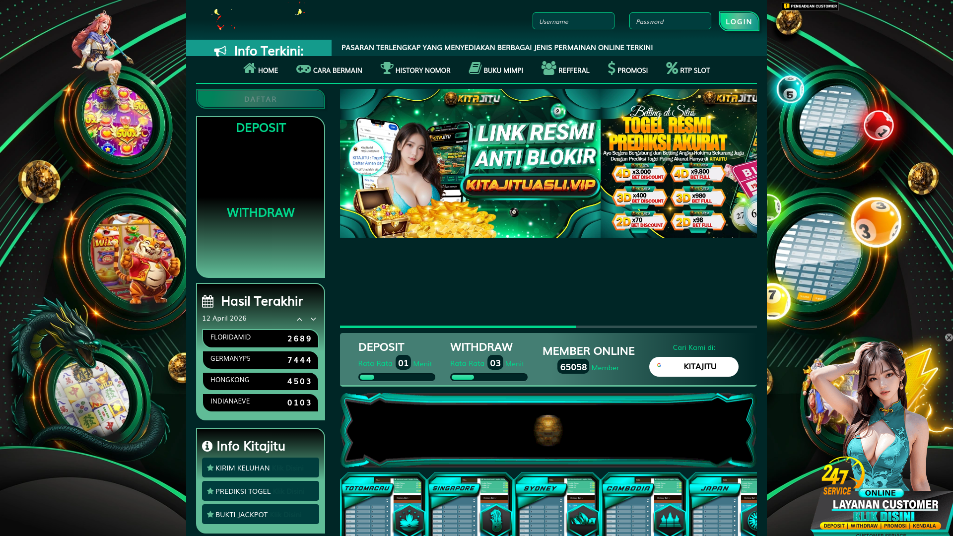 website screenshot of https://kitahappy.xyz/