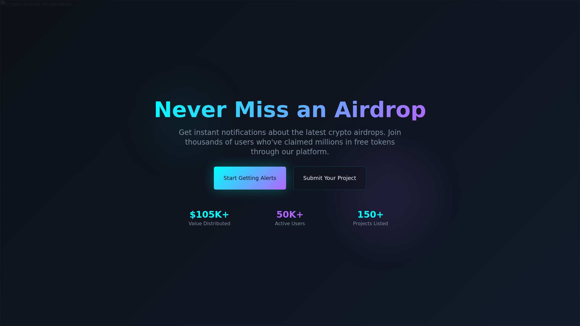website screenshot of https://airdropchime.com/
