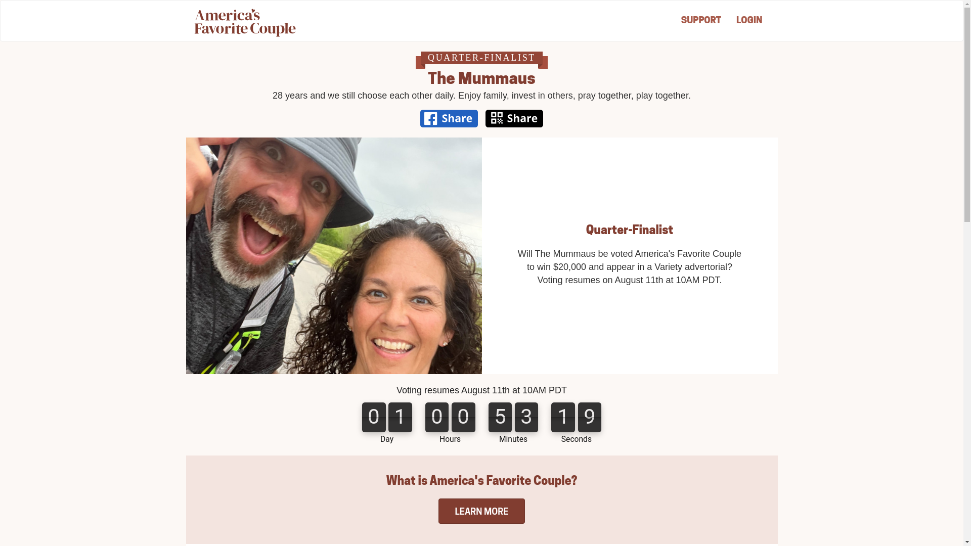 website screenshot of https://votecodykris.com/