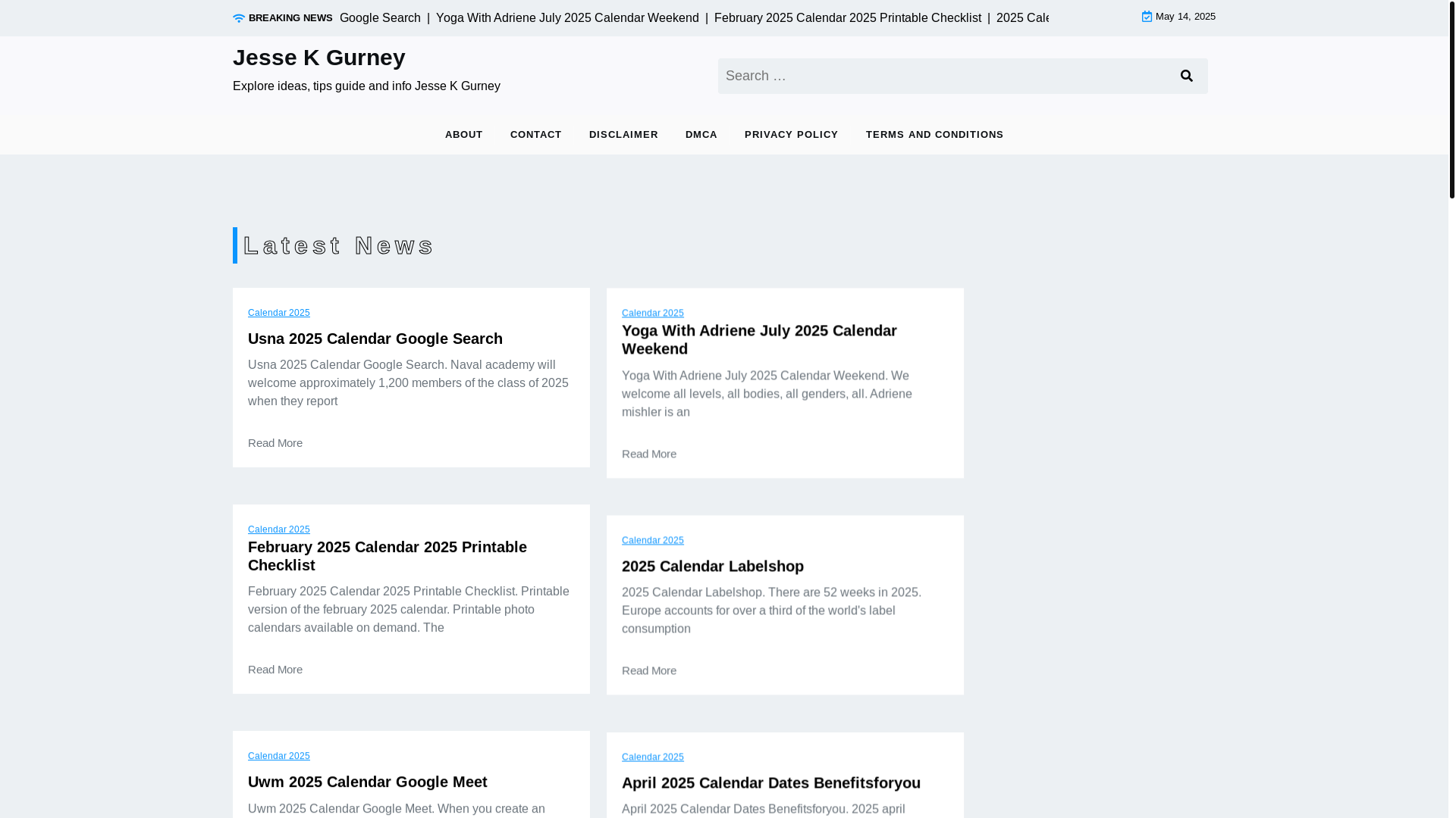 website screenshot of https://jessekgurney.pages.dev/