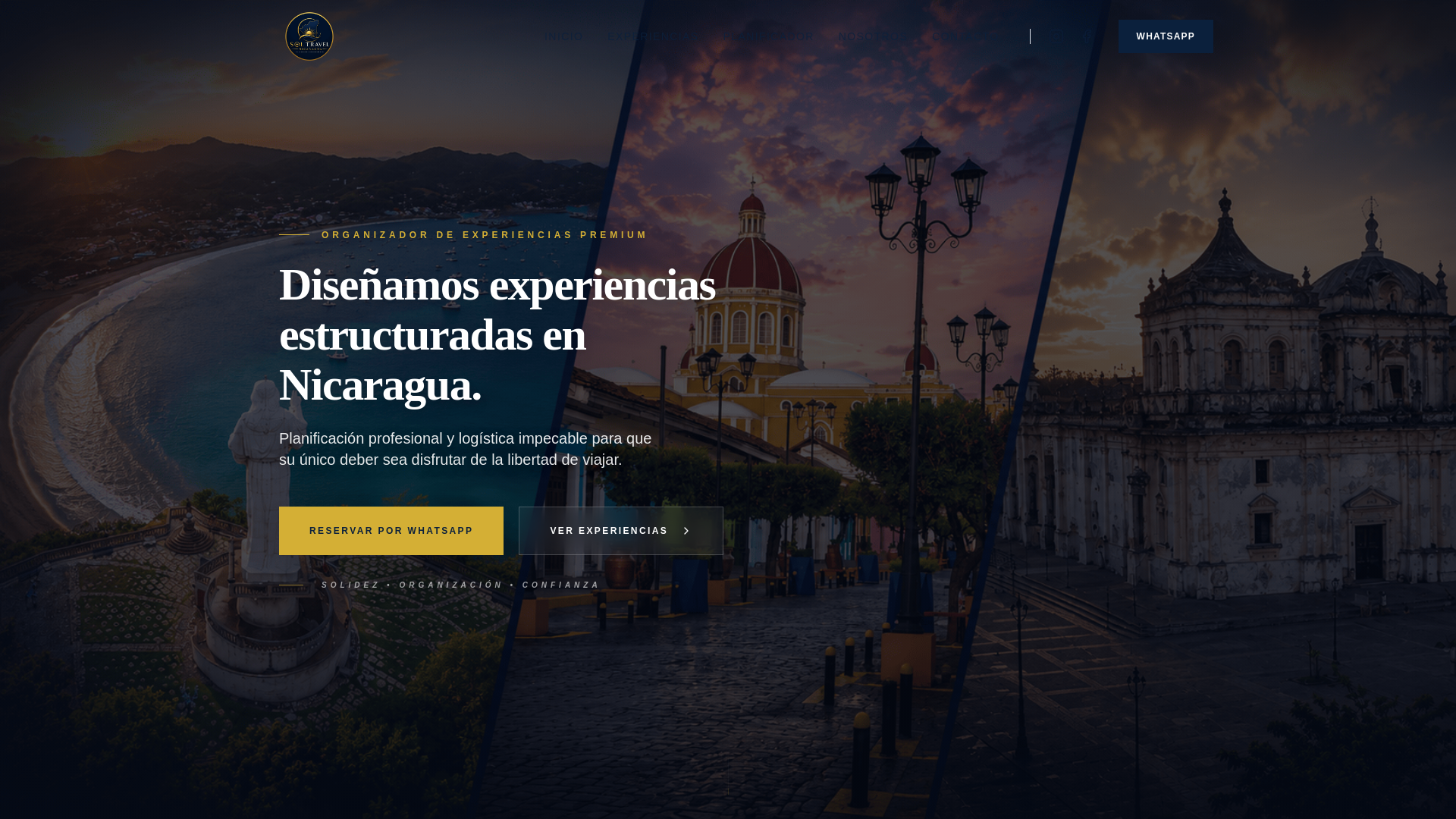 website screenshot of https://soltravelnicaragua.com/