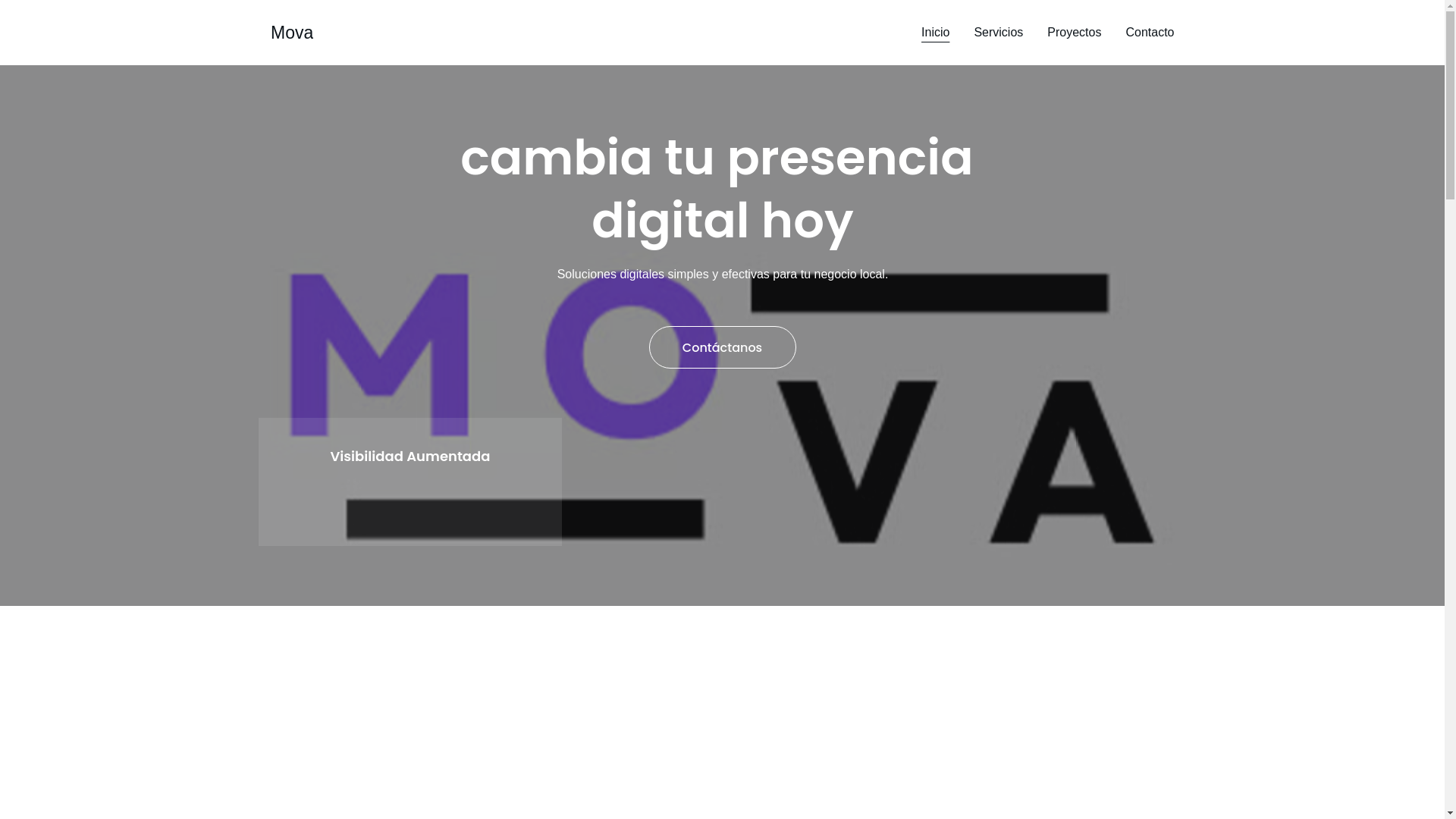 website screenshot of https://movastudios.es/