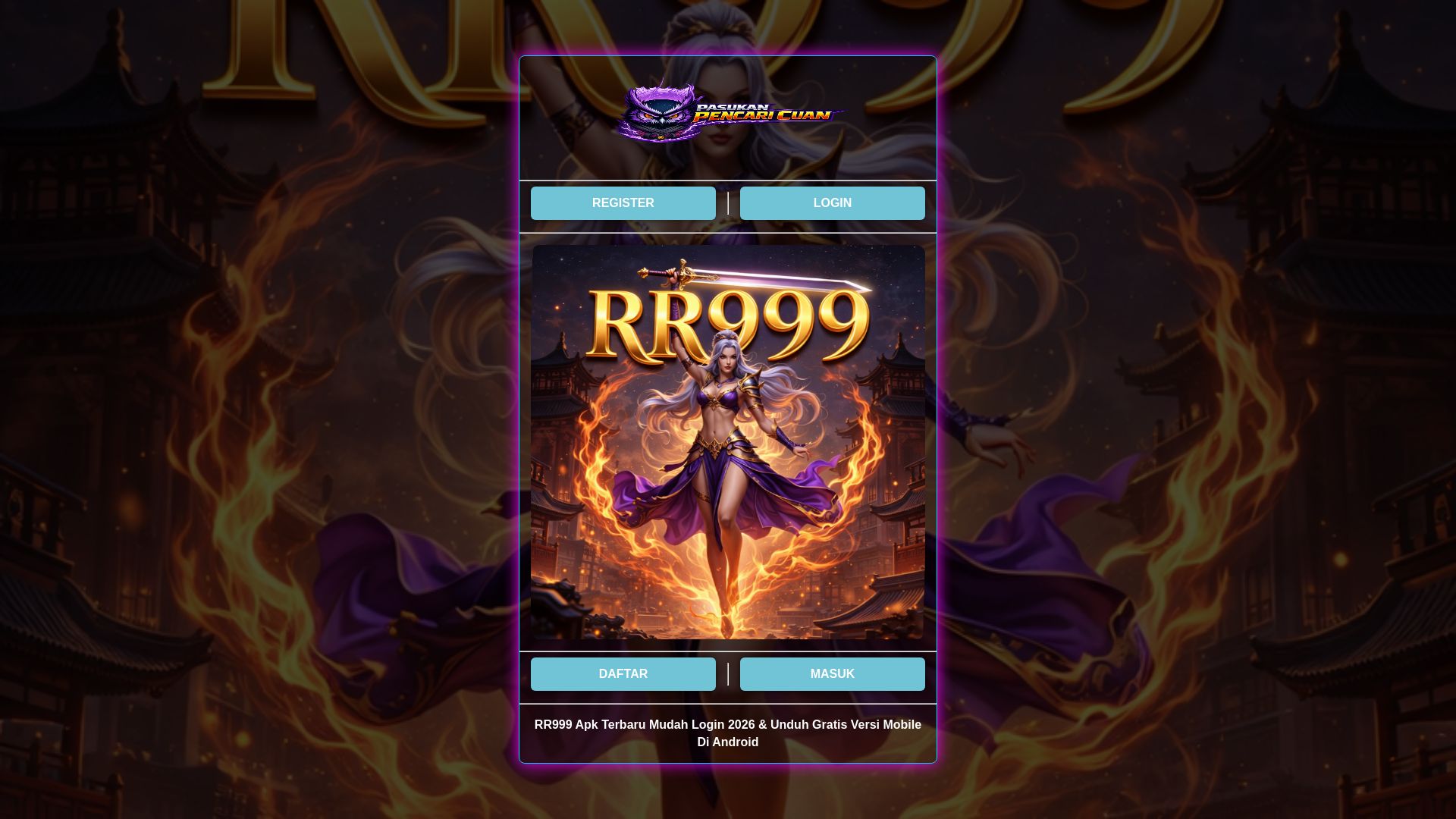 website screenshot of https://rr999-mudah-login.pages.dev/