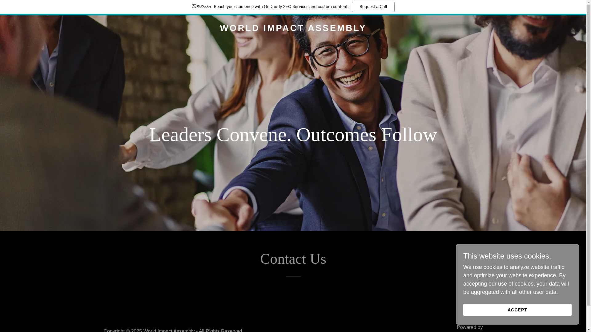 website screenshot of https://worldimpactassembly.org/