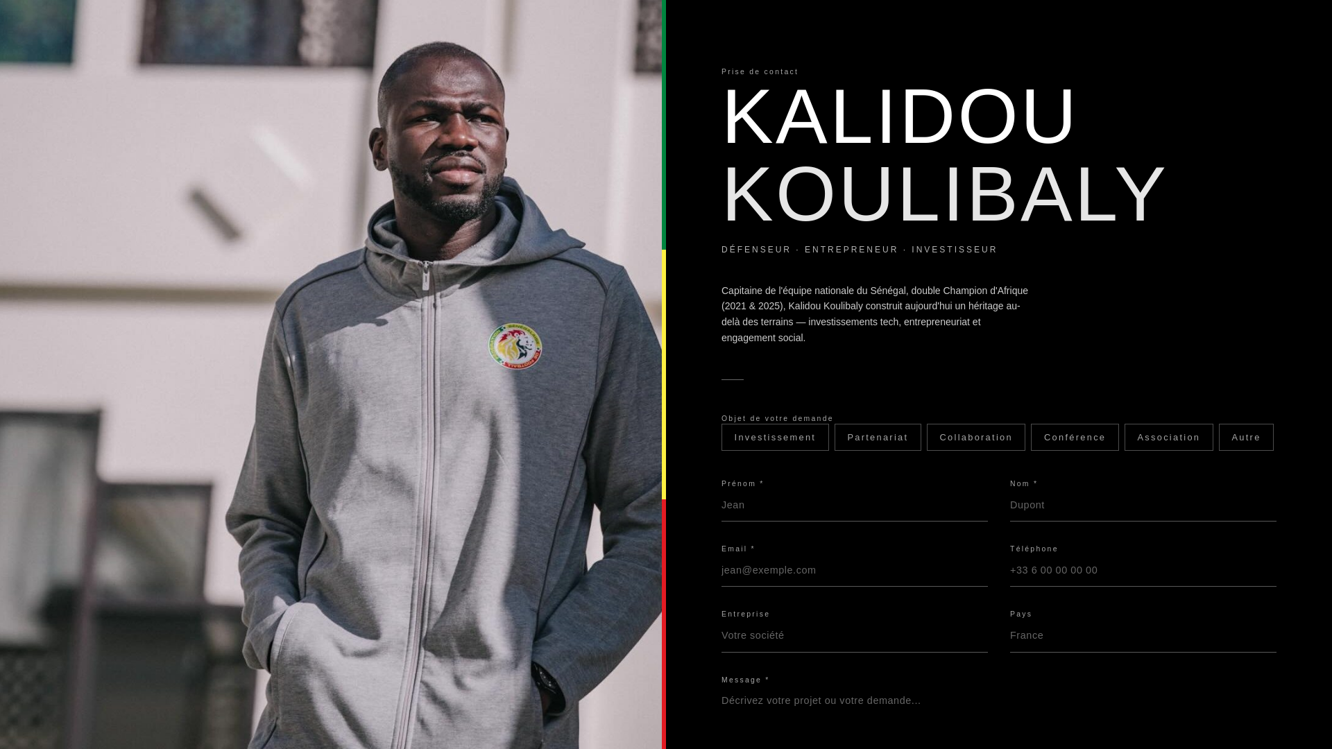 website screenshot of https://kkoulibaly.com/