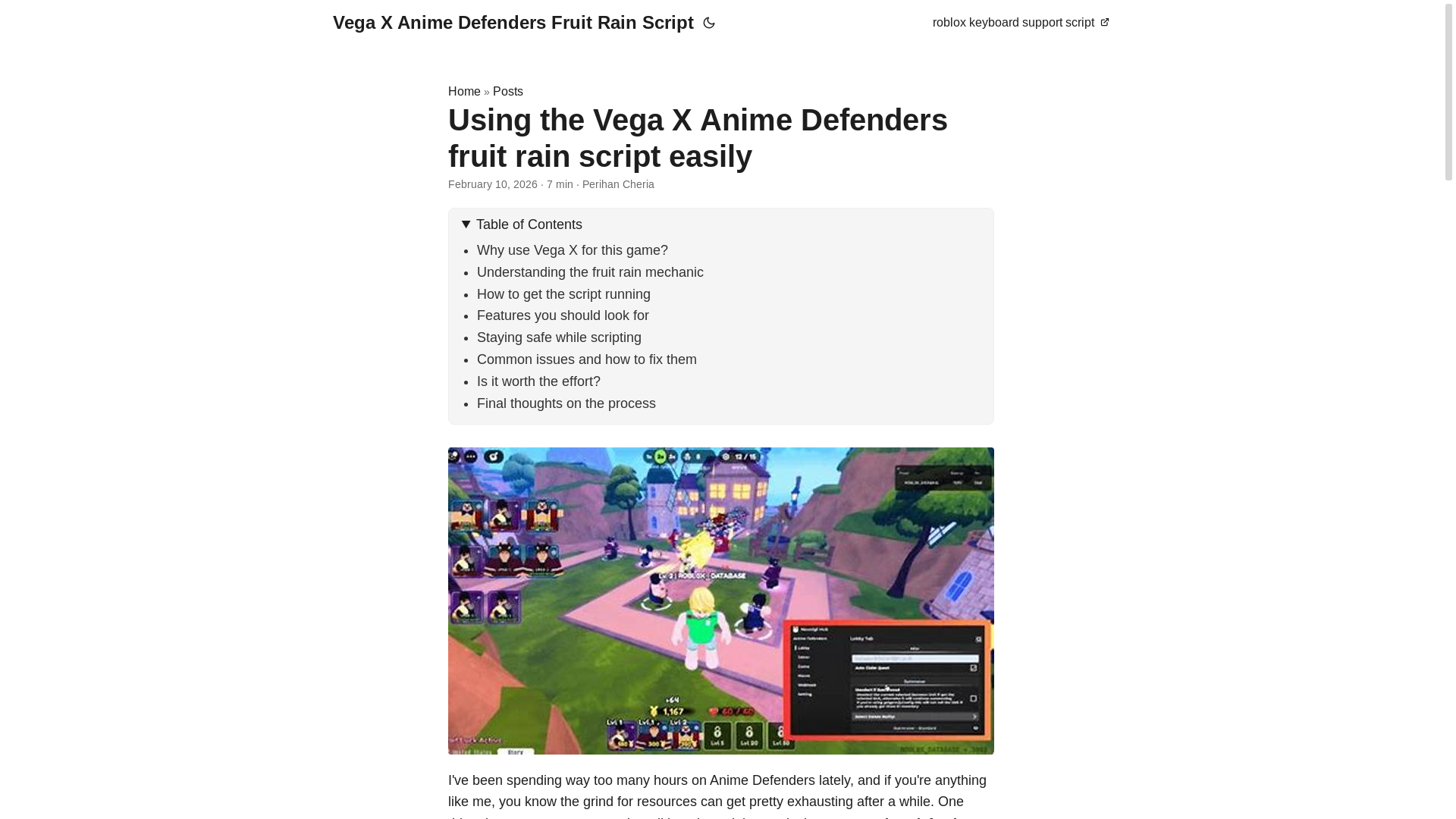 website screenshot of https://vega-x-anime-defenders-fruit-rain-script.pages.dev/