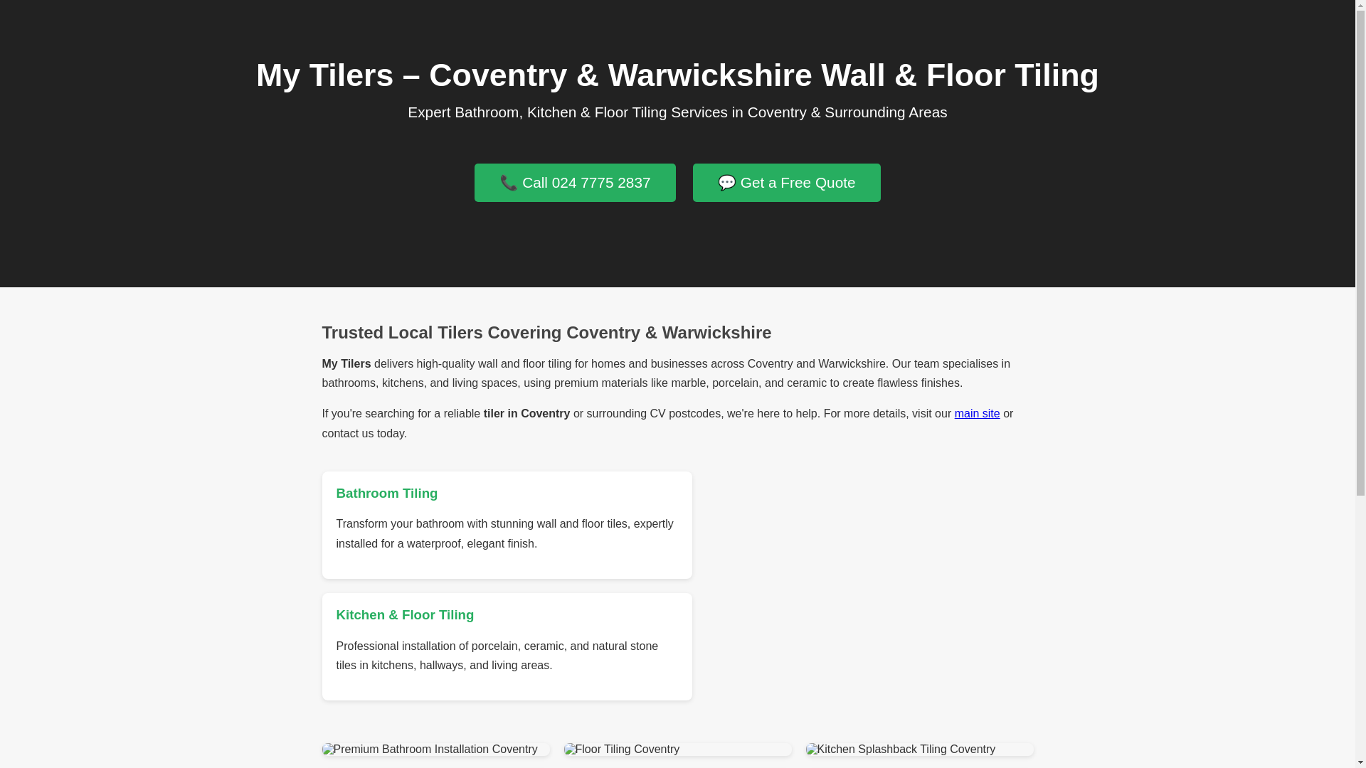 website screenshot of https://mytilers-landing.pages.dev/