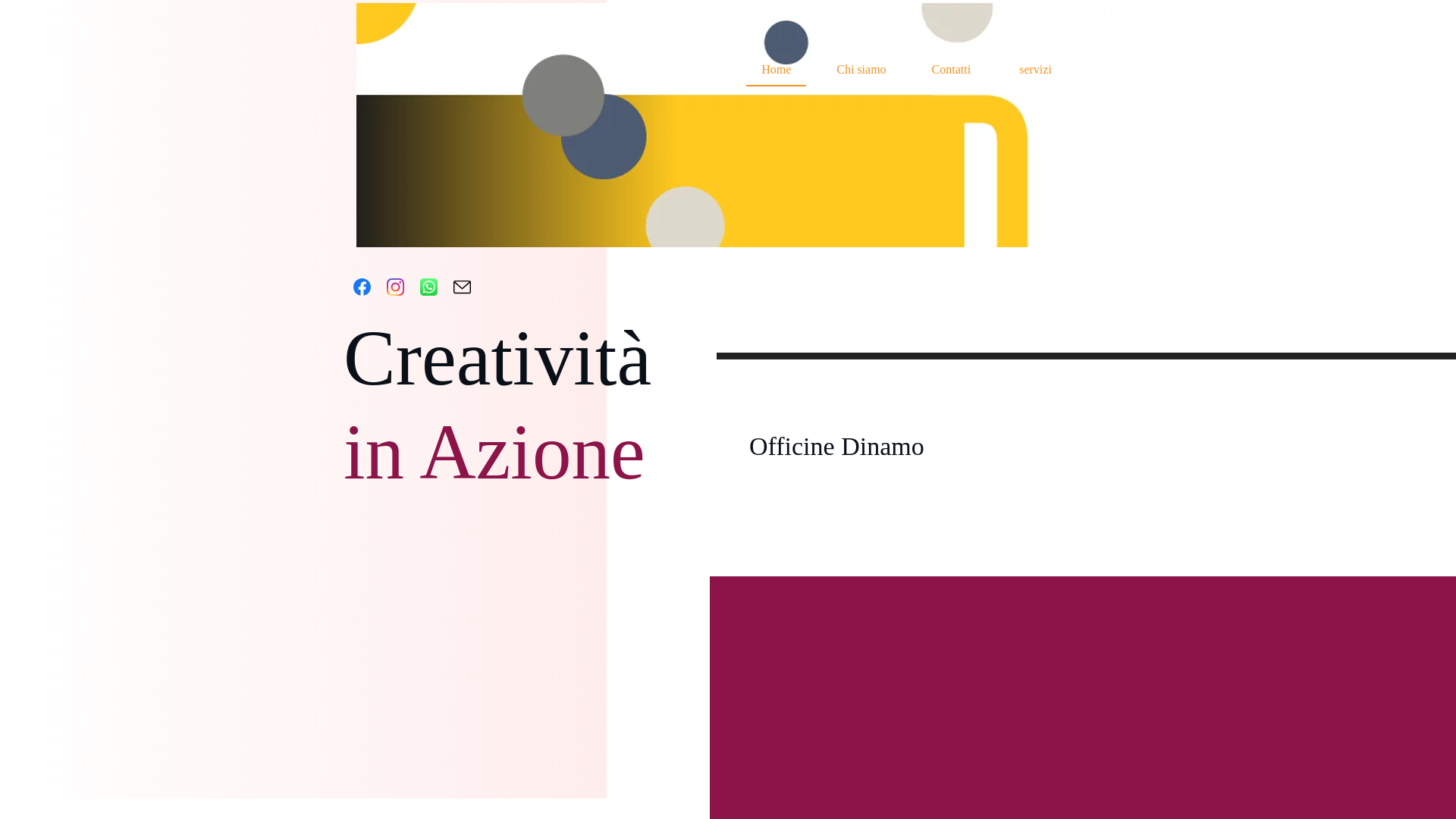 website screenshot of https://officinedinamo.it/