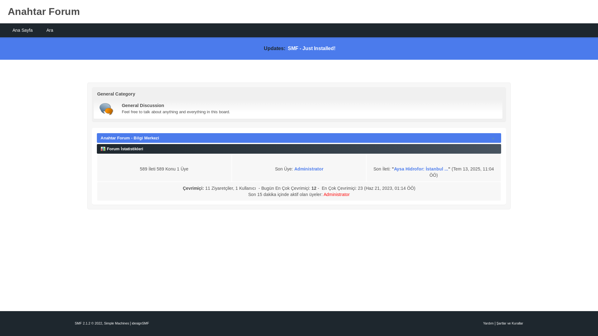website screenshot of https://anahtarforum.com.tr/