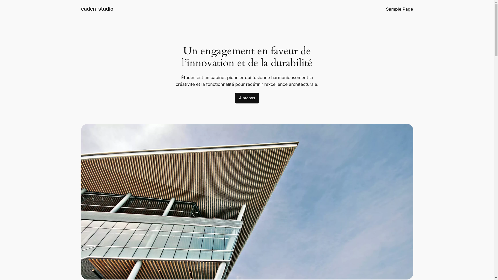 website screenshot of https://eaden-studio.ch/