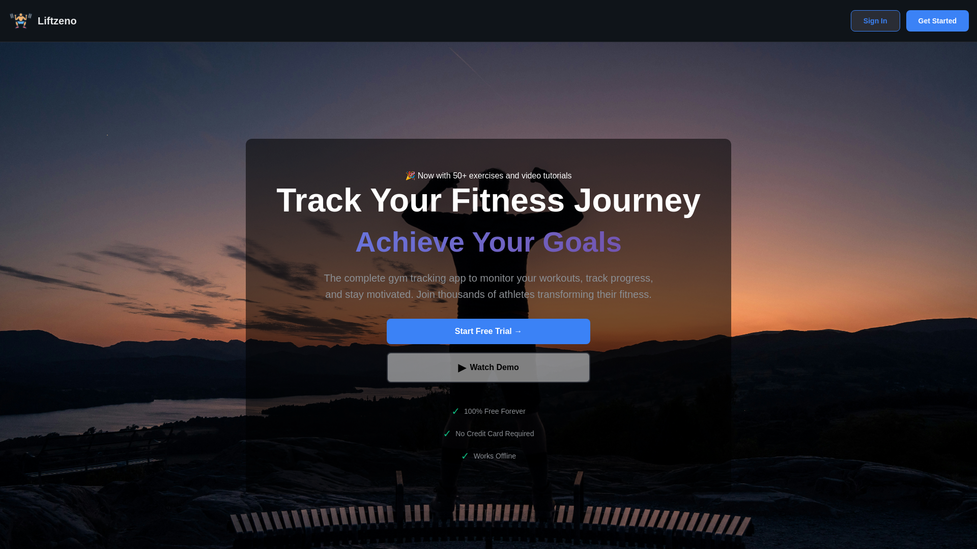 website screenshot of https://liftzeno.com/