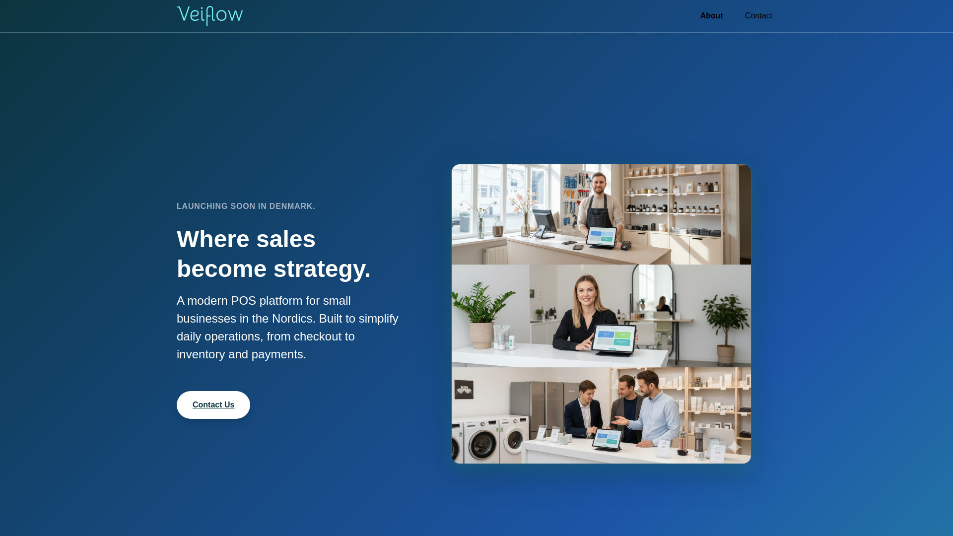 website screenshot of https://veiflow-landing-page.pages.dev/