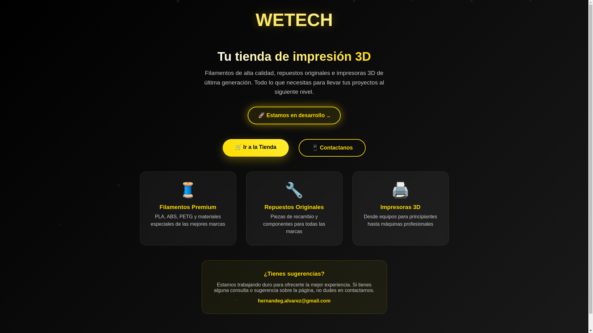 website screenshot of https://landing-wetech.pages.dev/