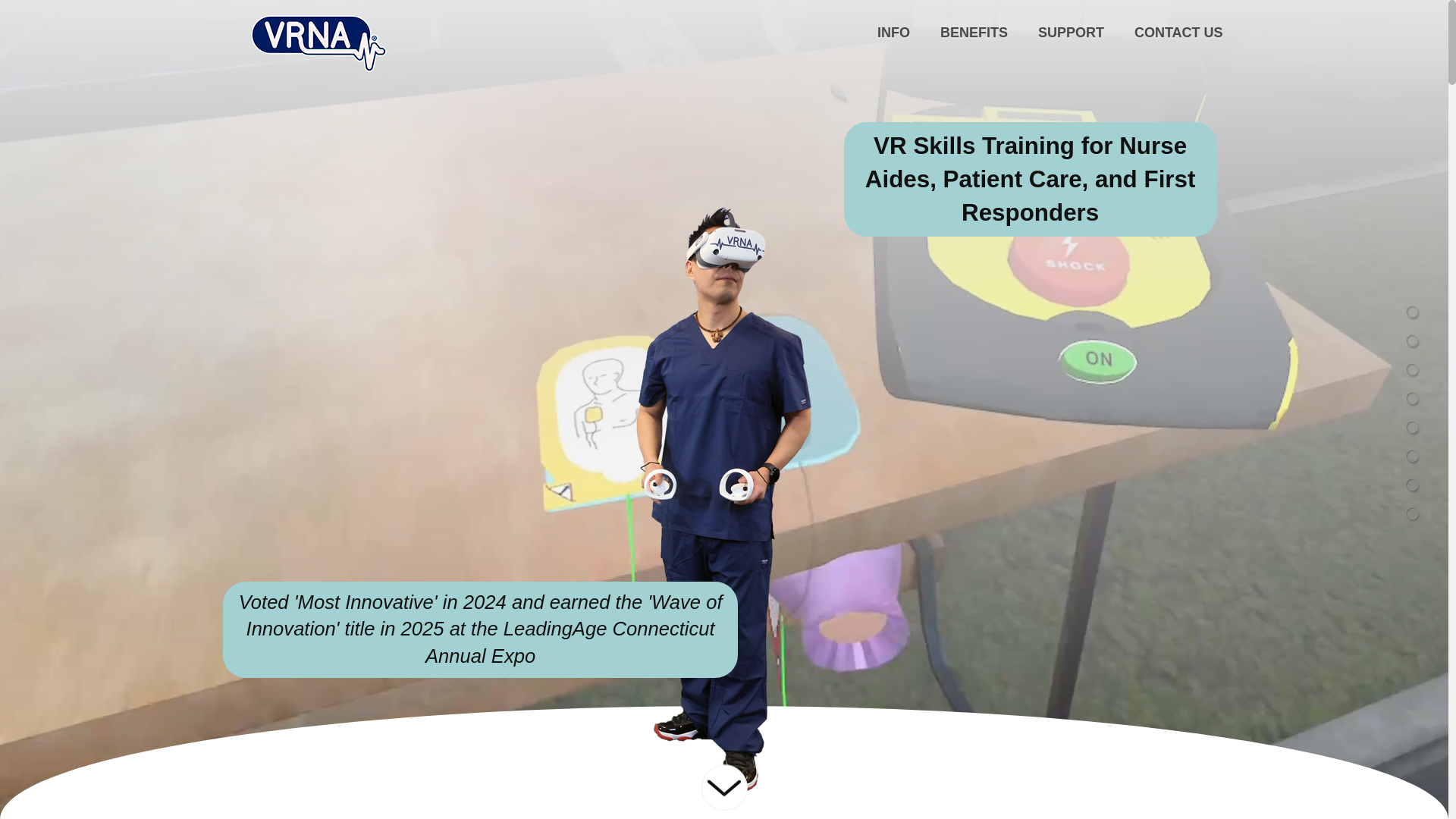 website screenshot of https://scenereadyvr.org/