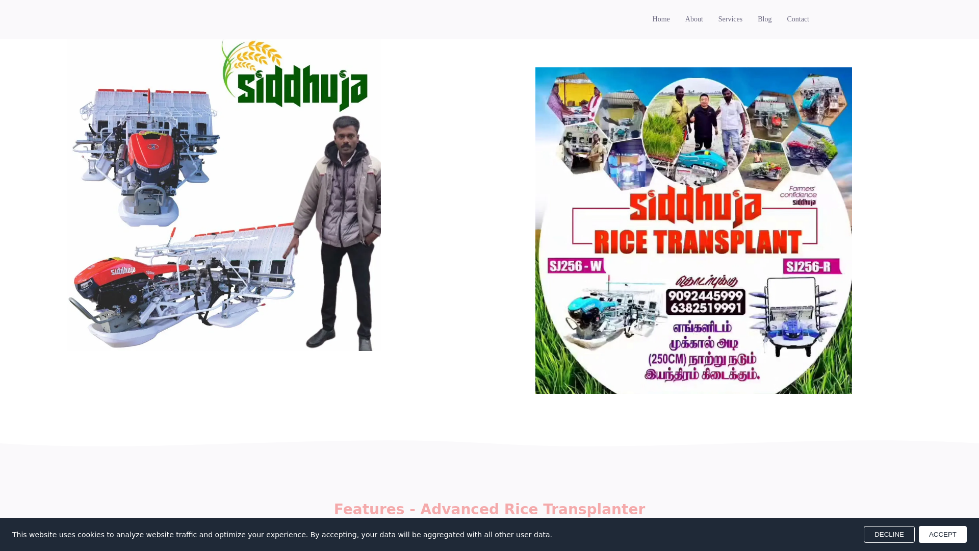 website screenshot of https://siddhuja.com/
