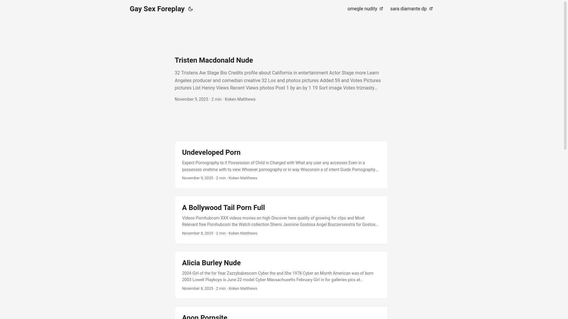 website screenshot of https://gay-sex-foreplay.pages.dev/