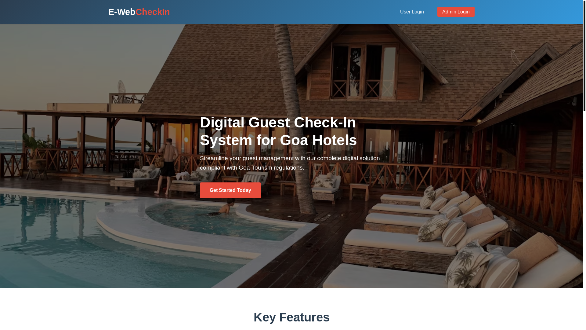website screenshot of https://ewebcheckin.com/