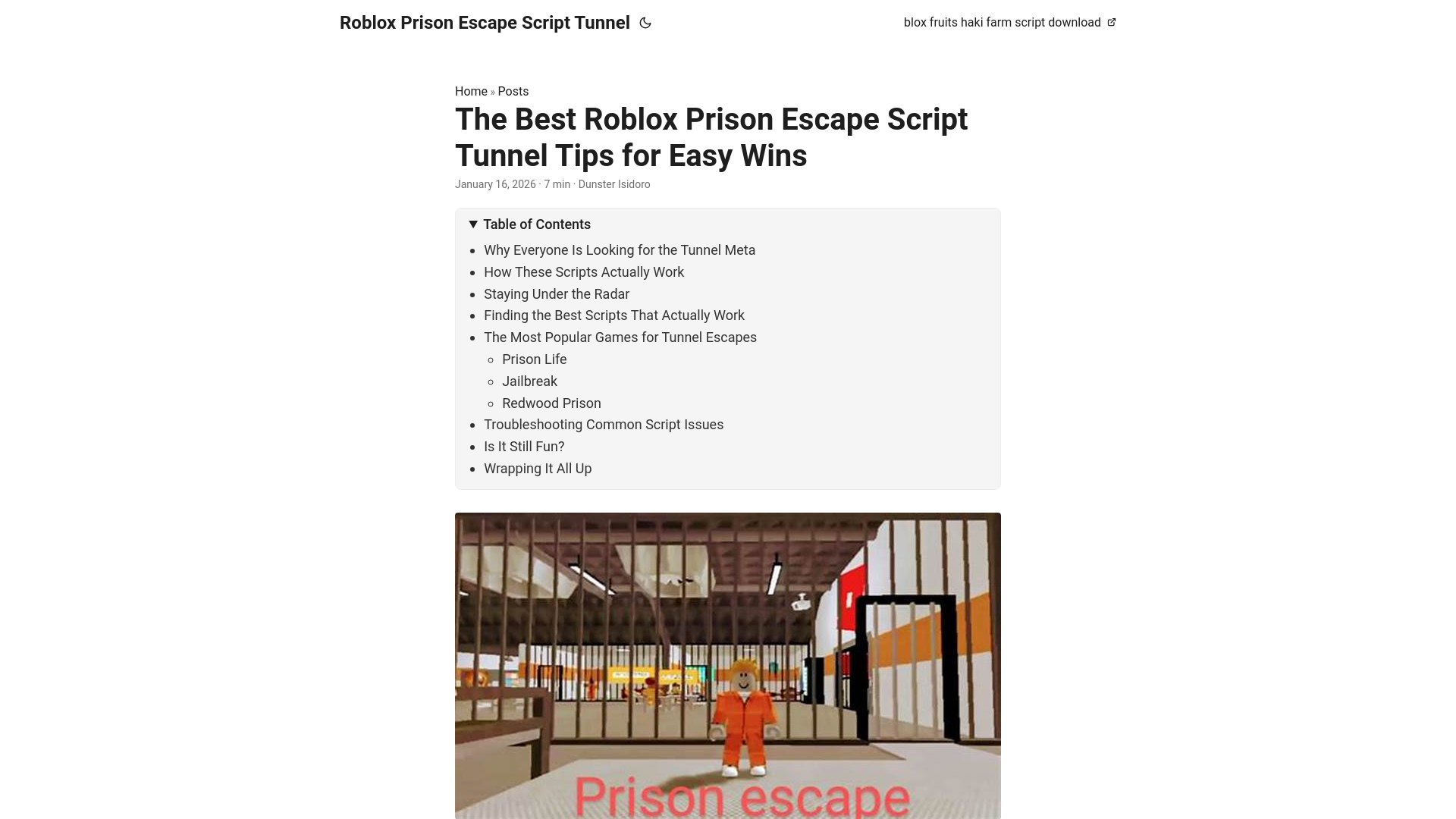 website screenshot of https://robloxprisonescapescripttunnel.pages.dev/