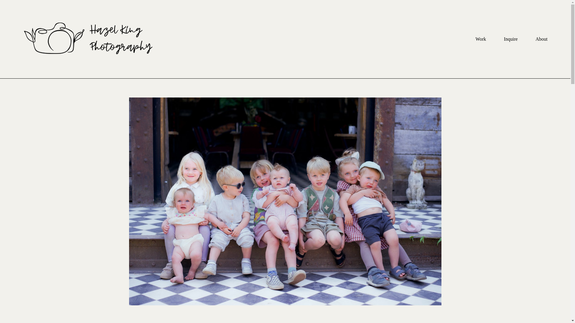 website screenshot of https://hazelkingphotography.co.uk/