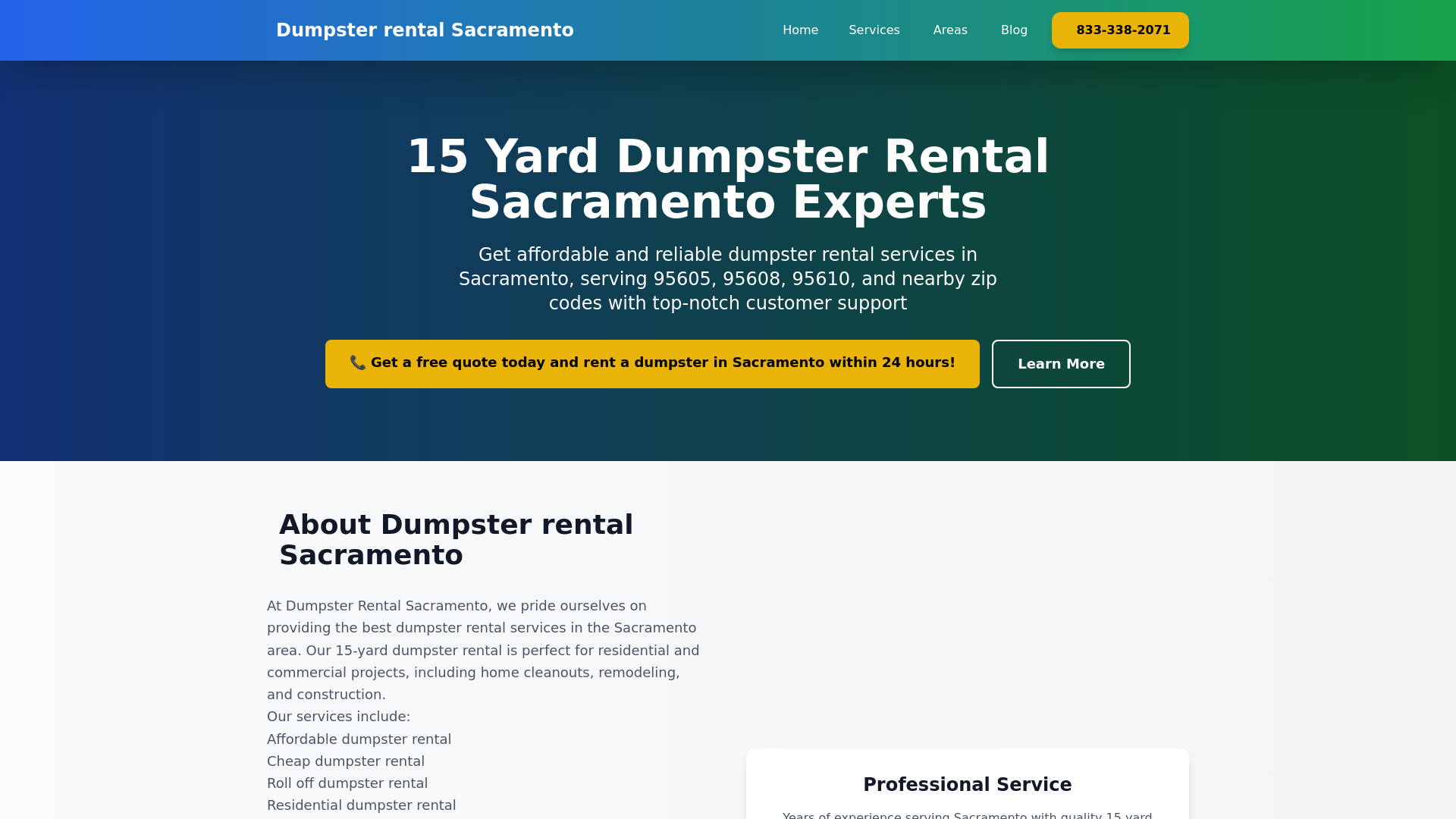 website screenshot of https://15-yard-dumpster-rental-sacramento.pages.dev/