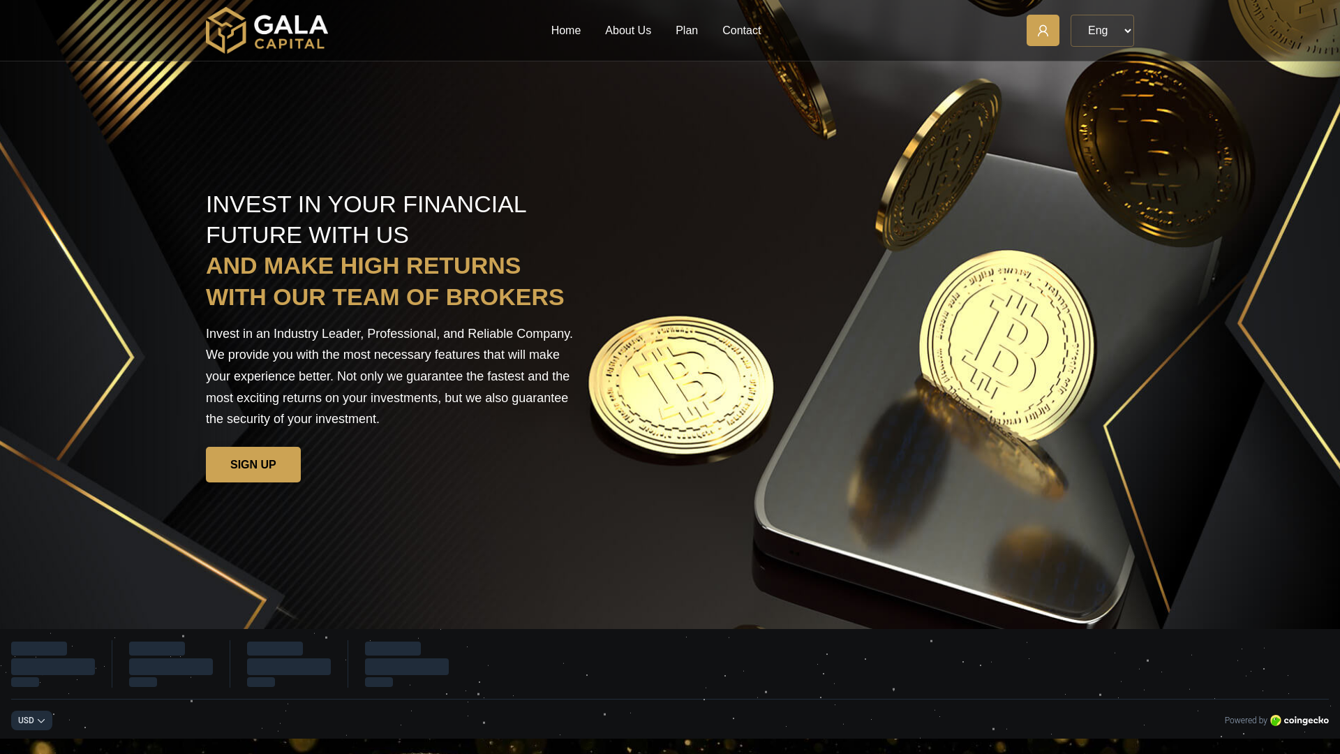 website screenshot of http://gala-capital.co/
