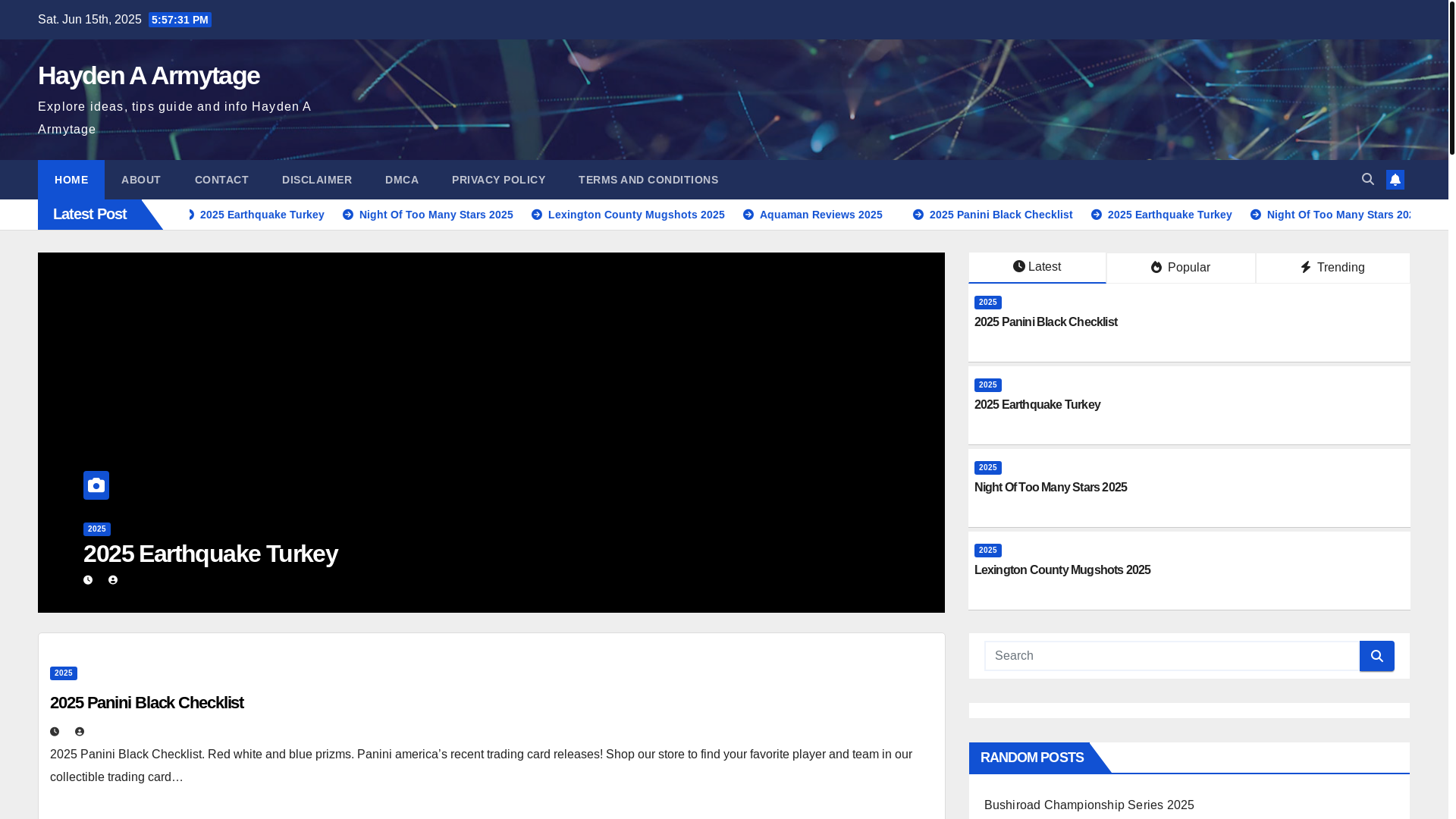 website screenshot of https://haydenaarmytage.pages.dev/