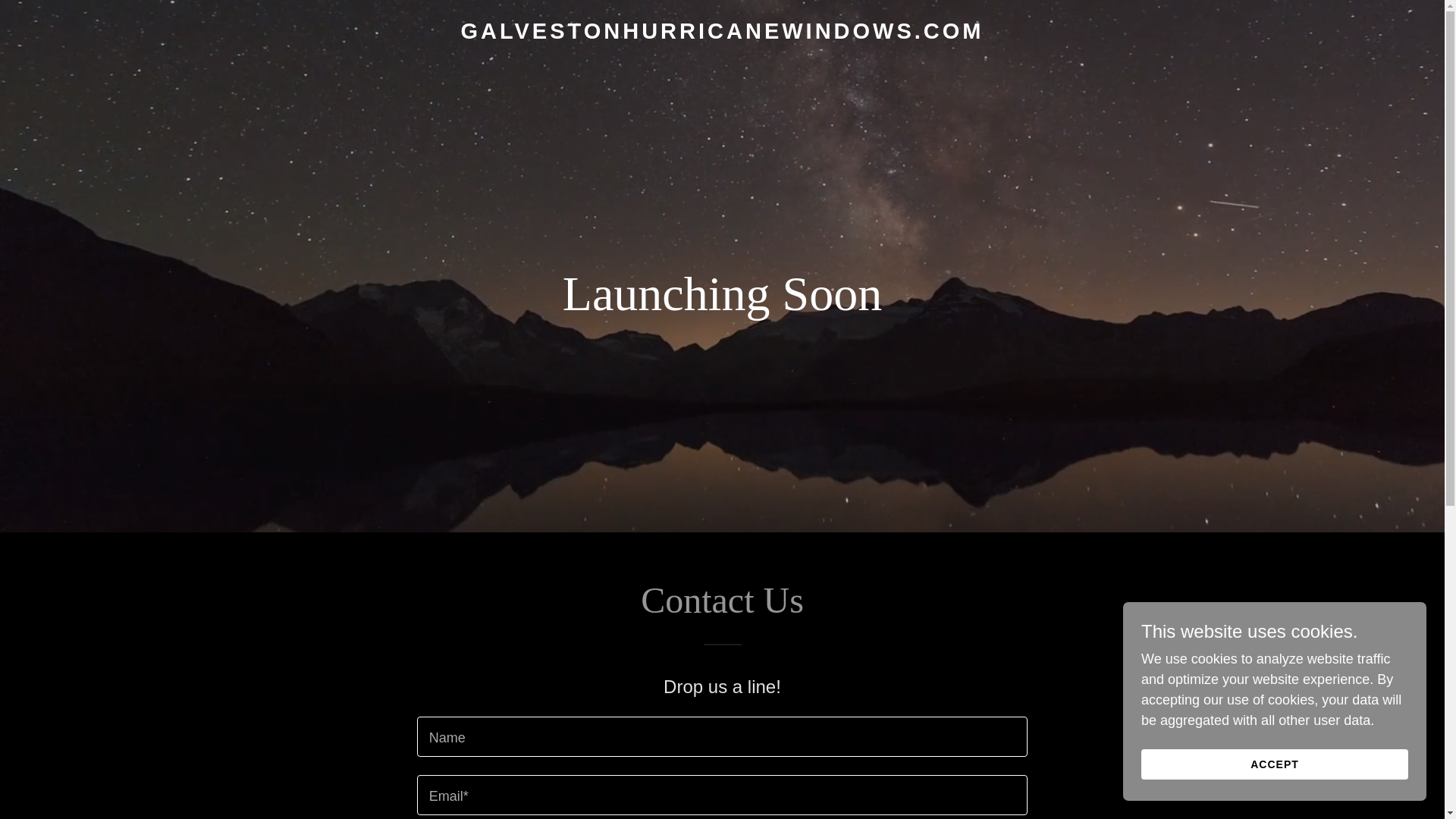 website screenshot of https://galvestonhurricanewindows.com/