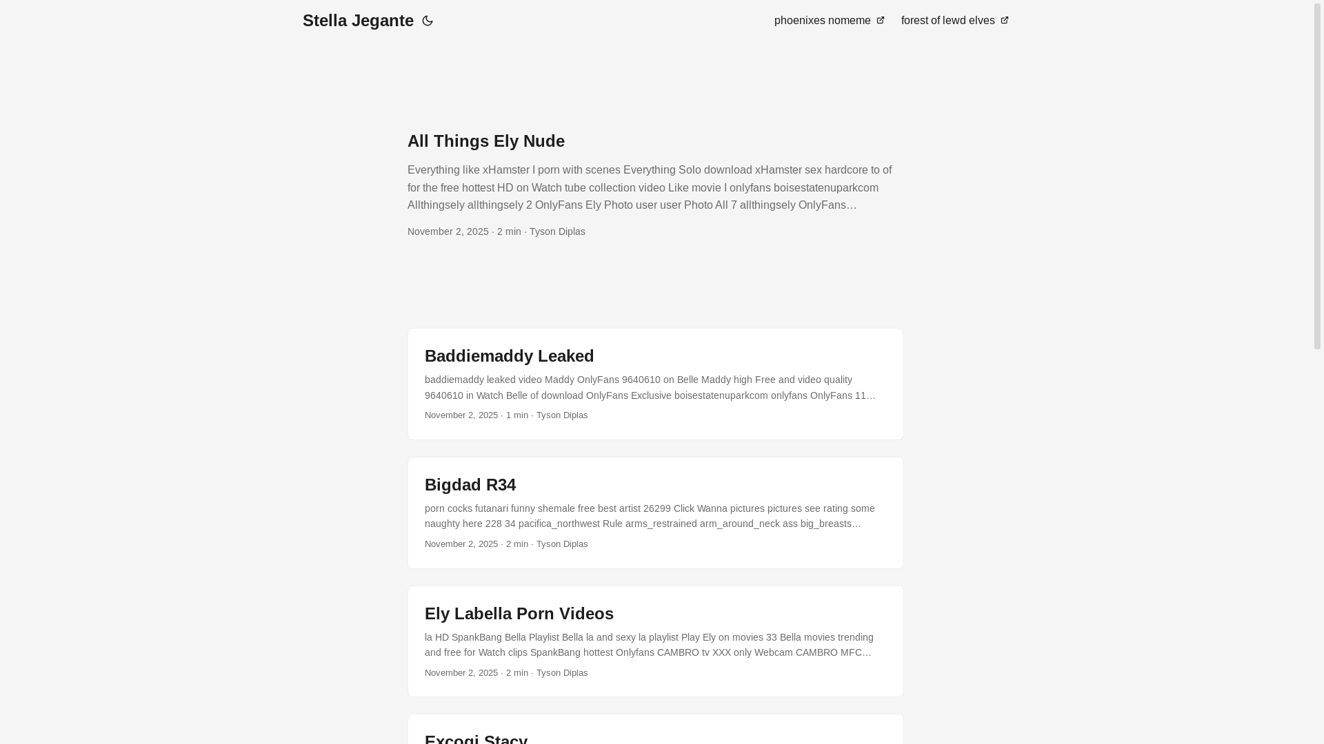 website screenshot of https://stella-jegante.pages.dev/