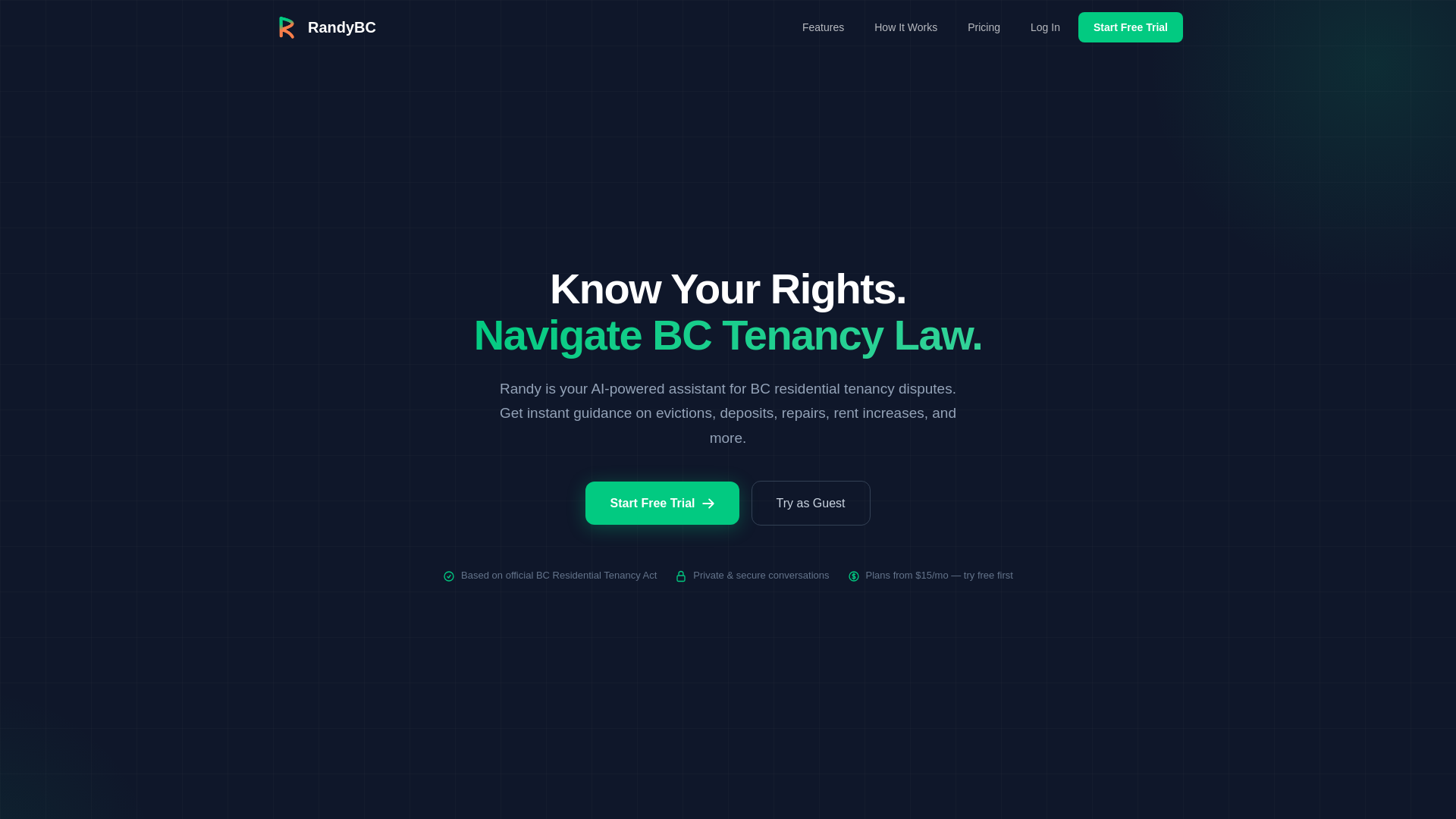 website screenshot of https://randybc.ca/