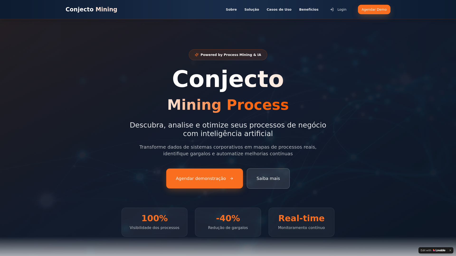 website screenshot of https://viaprocess.com.br