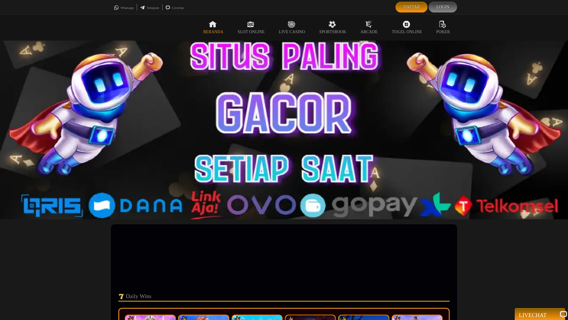 website screenshot of https://jaritoto3.com