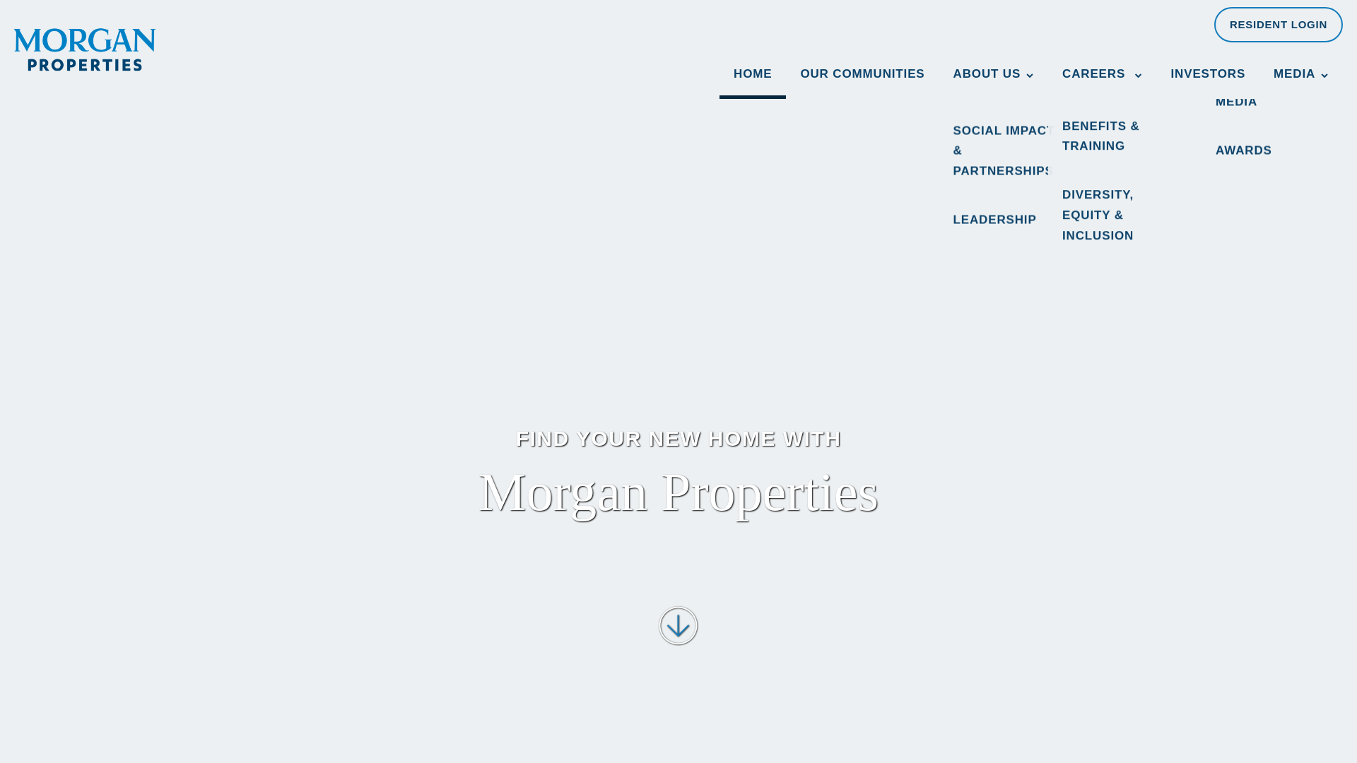 website screenshot of http://morganproperties.com/