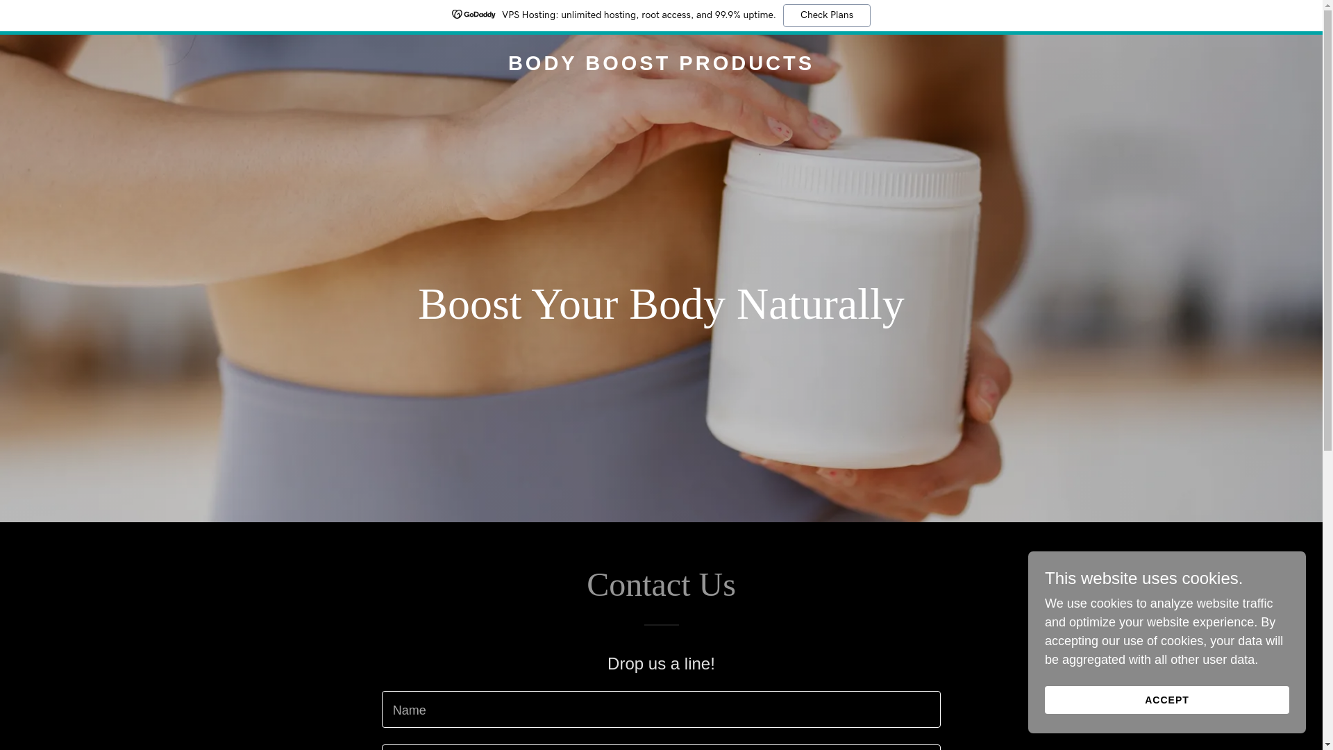 website screenshot of https://bodyboostproducts.com/