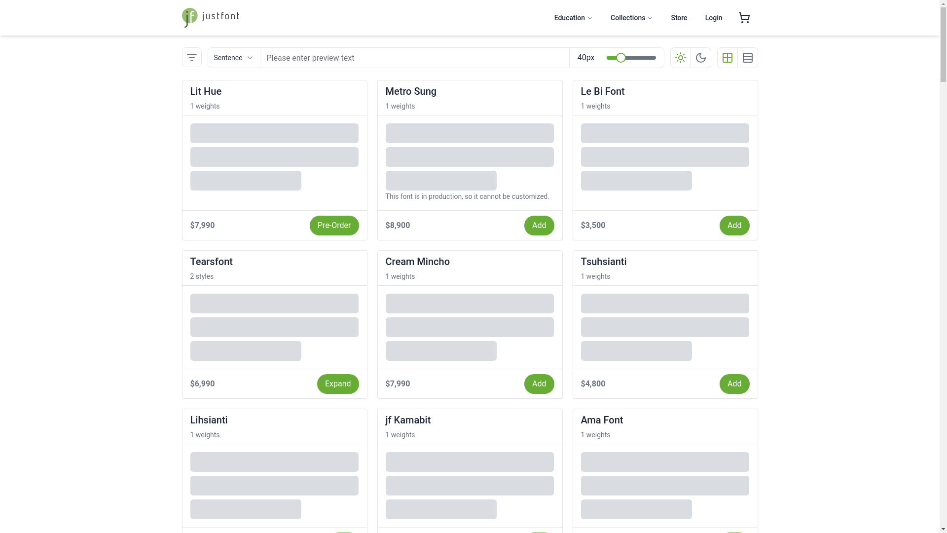 website screenshot of https://test-storesite.pages.dev/