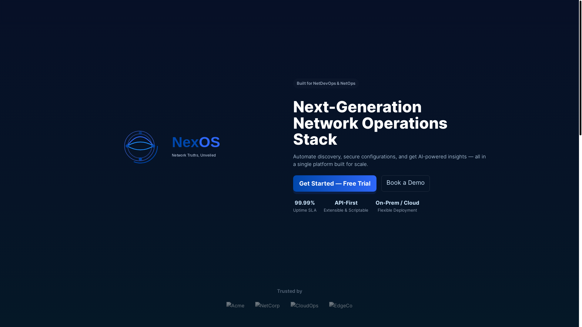 website screenshot of https://nexos-website.pages.dev/