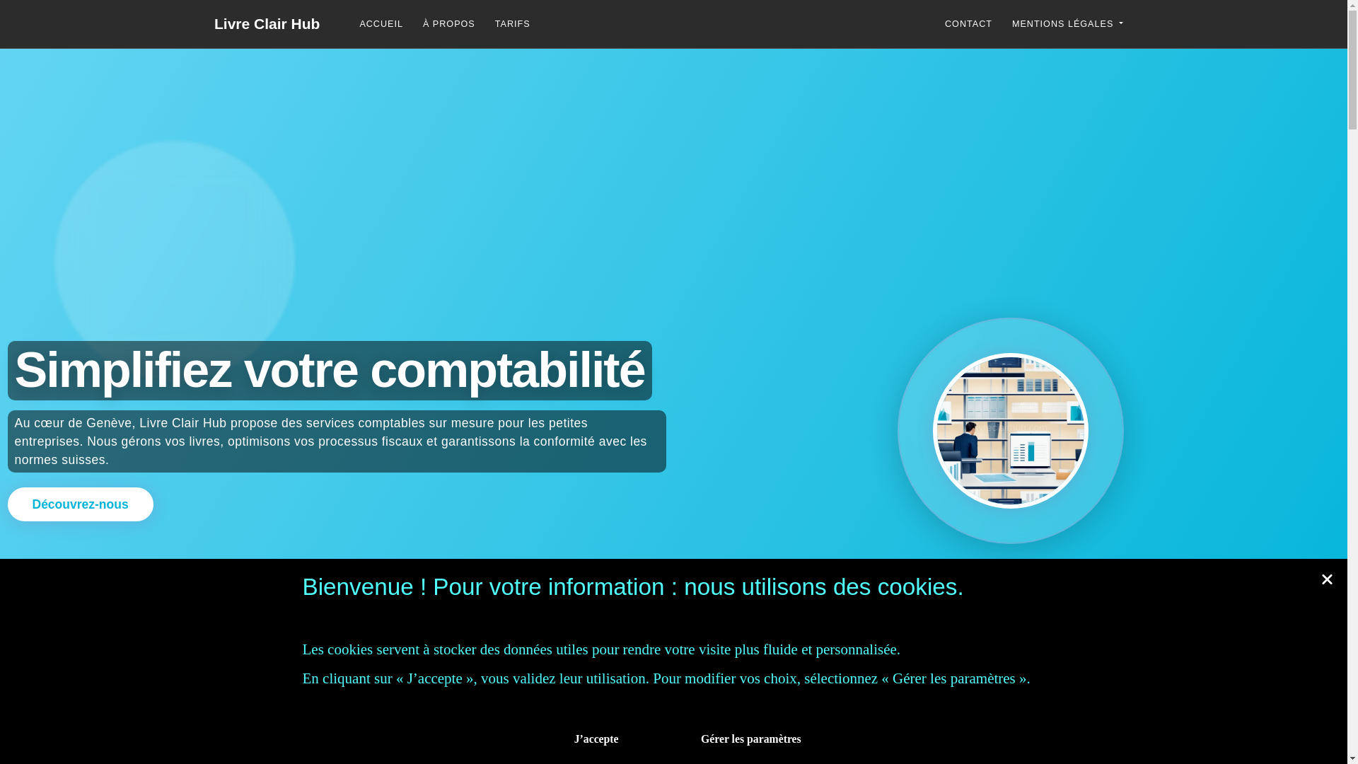website screenshot of https://livreclairhub.com/