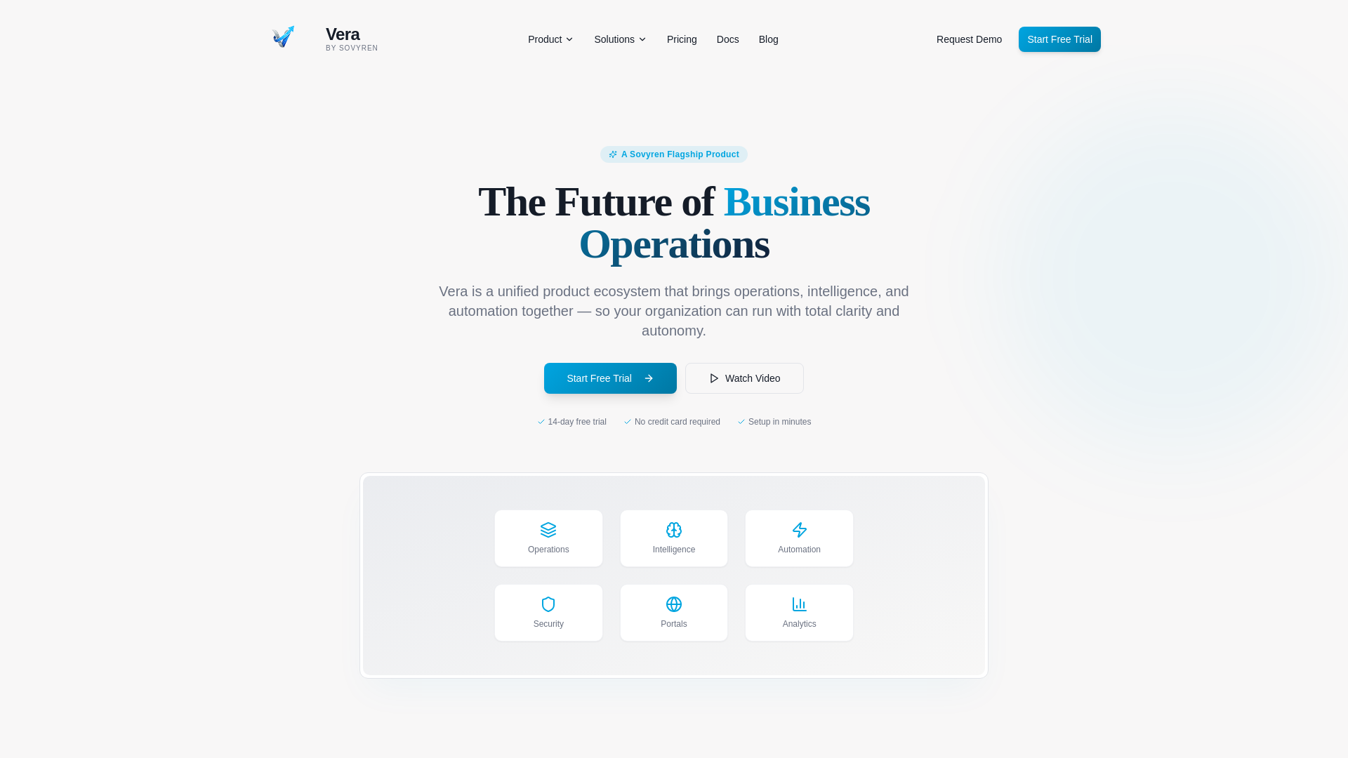 website screenshot of https://usevera.cloud/
