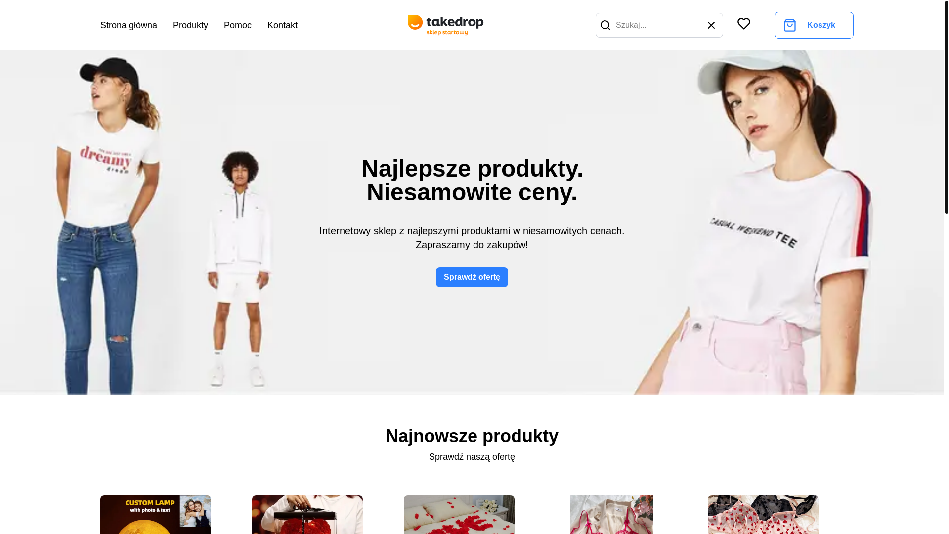 website screenshot of https://cenospadanie.pl/
