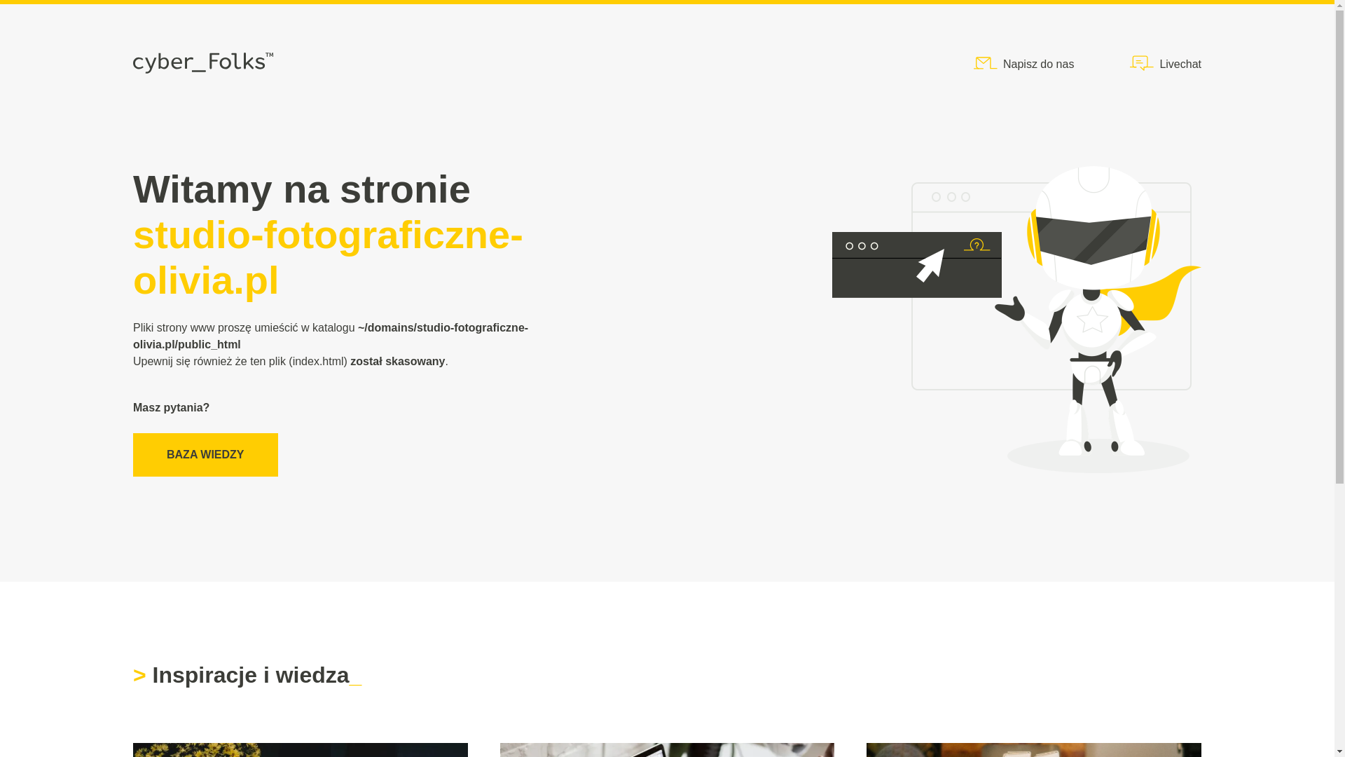 website screenshot of https://studio-fotograficzne-olivia.pl/