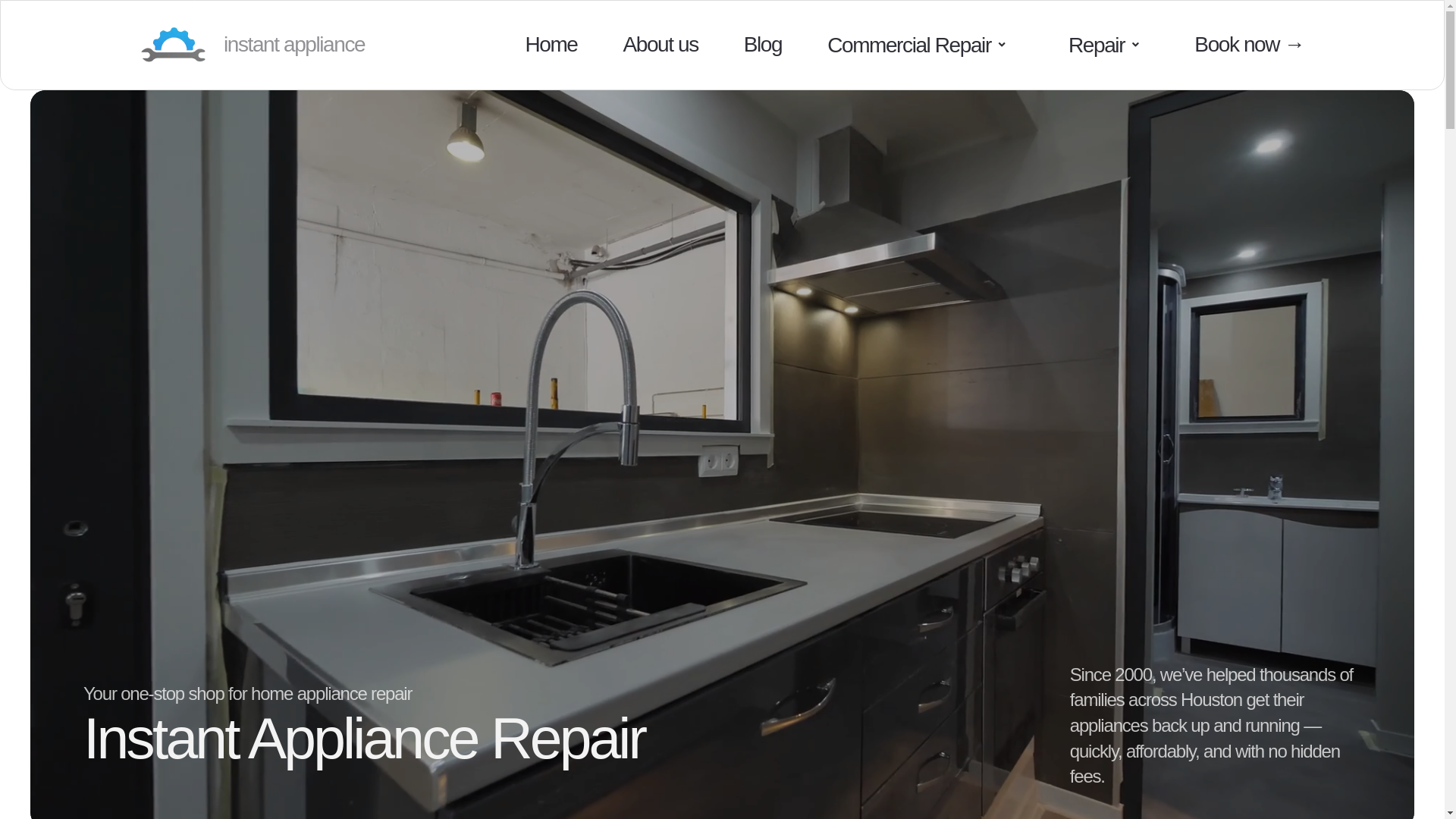 website screenshot of https://instant-appliancerepair.com/